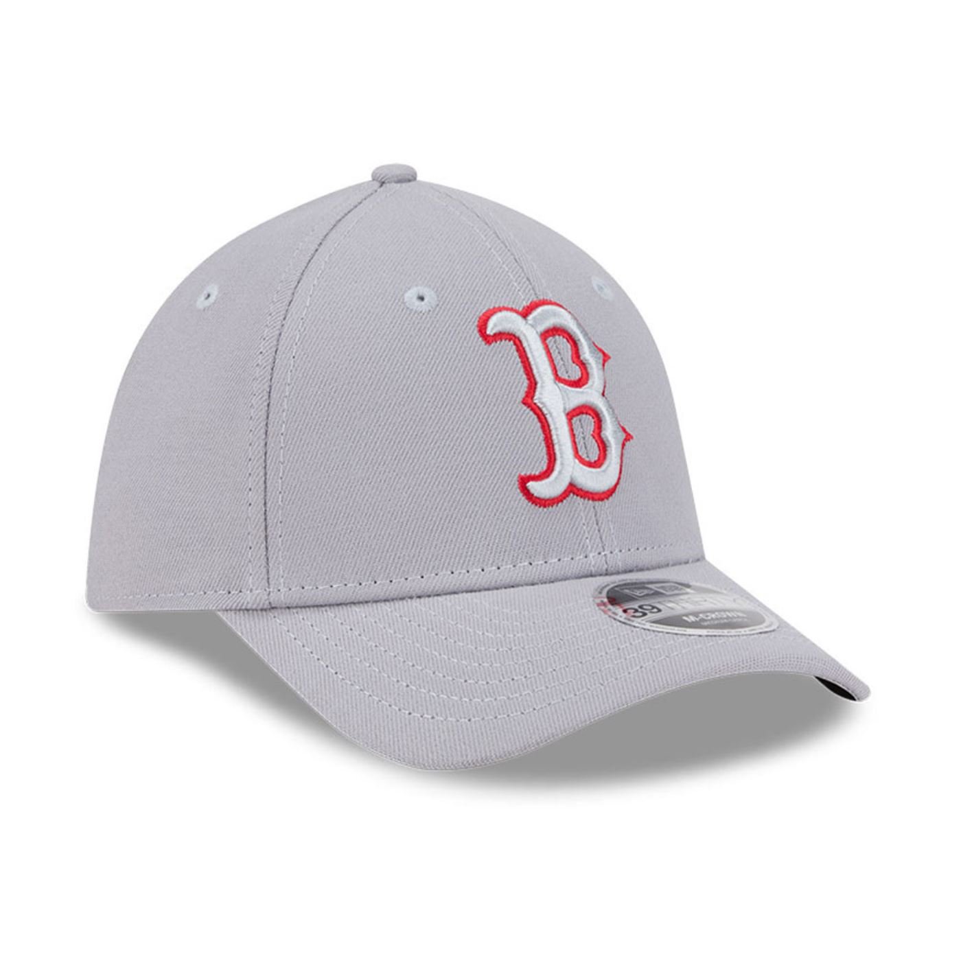 Bone New Era 39THIRTY M-Crown Boston Red Sox MLB Cinza Cinza 3