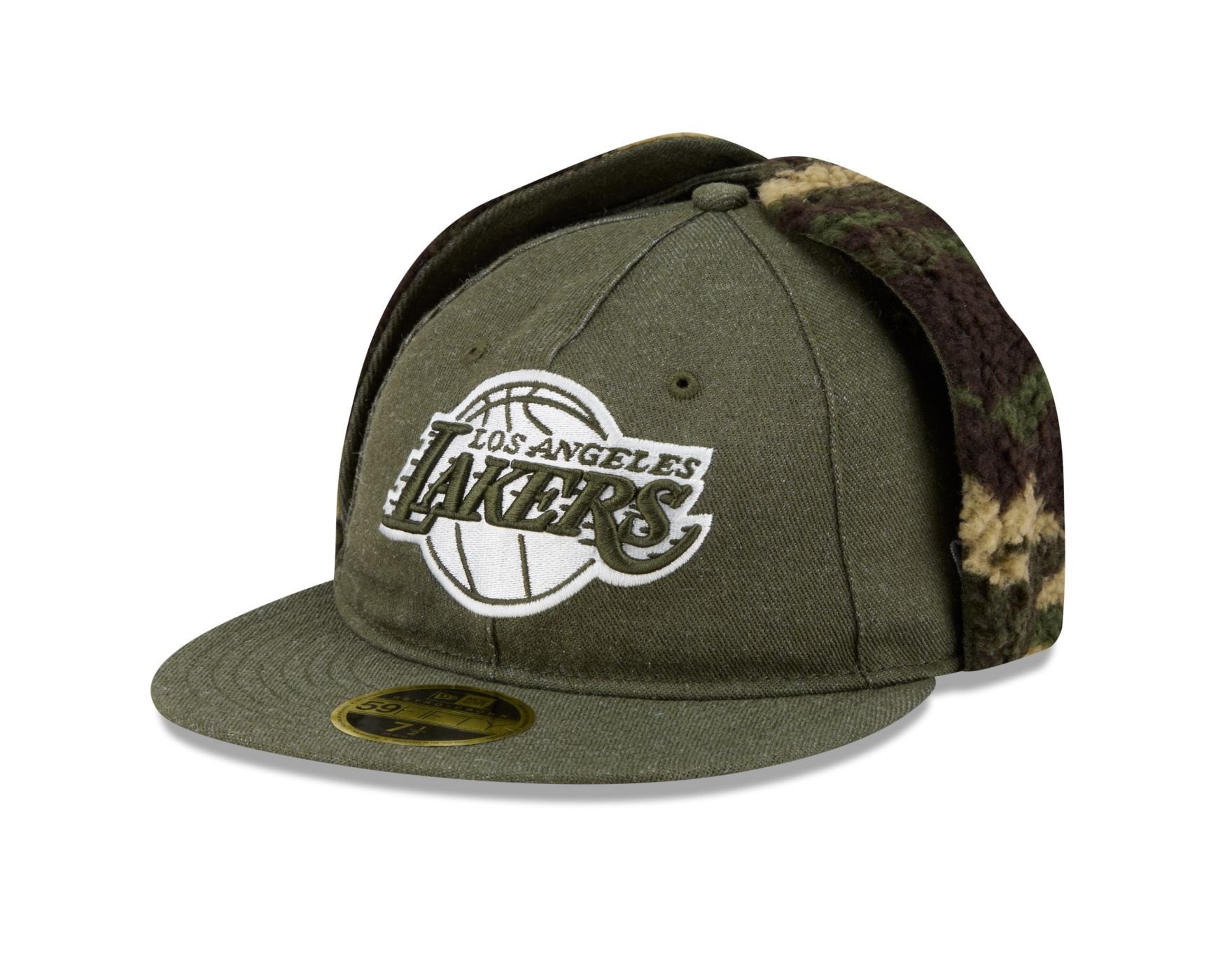 Bone New Era 59FIFTY RETRO CROWN Los Angeles Lakers NBA Verde