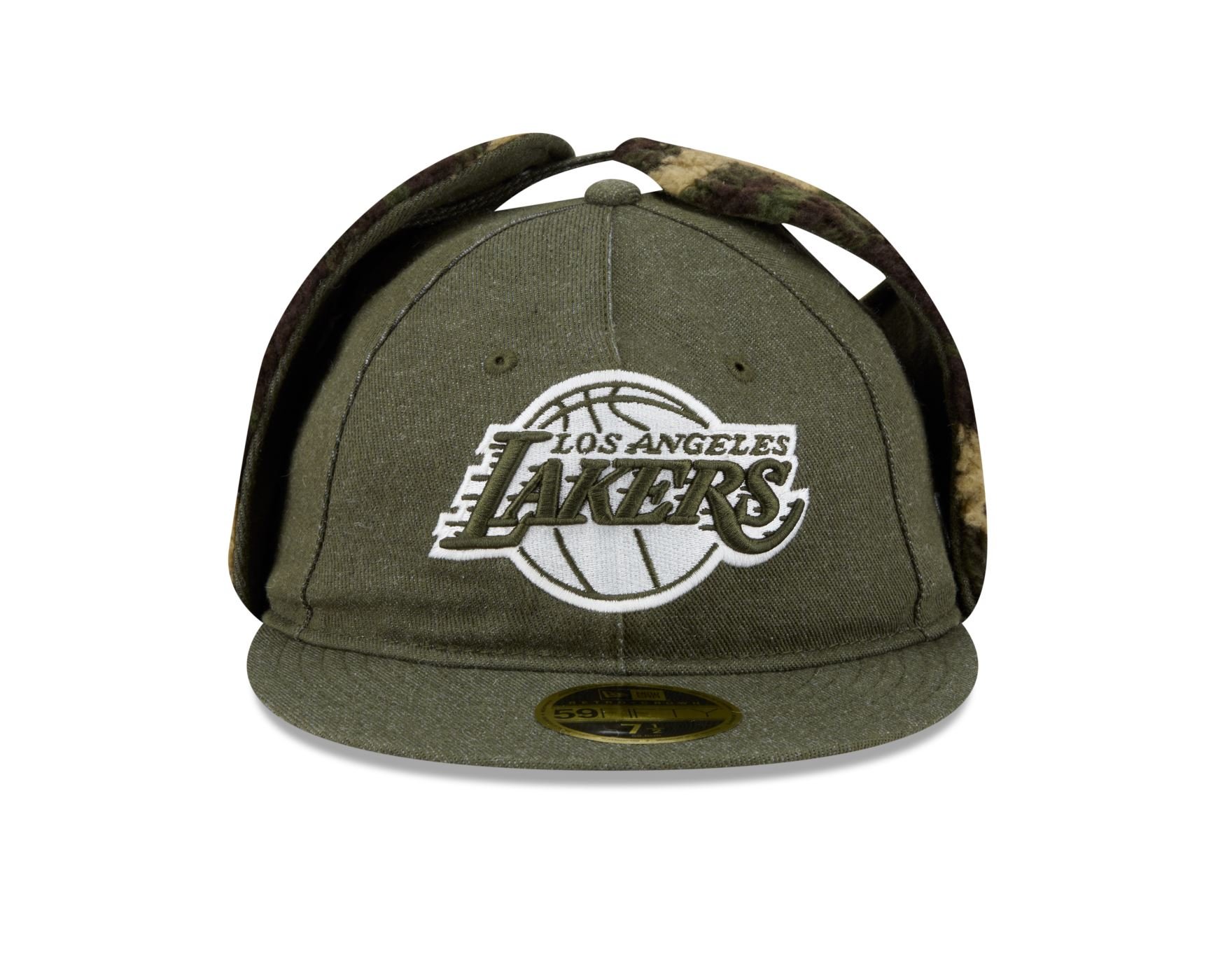 Bone New Era 59FIFTY RETRO CROWN Los Angeles Lakers NBA Verde Verde 2