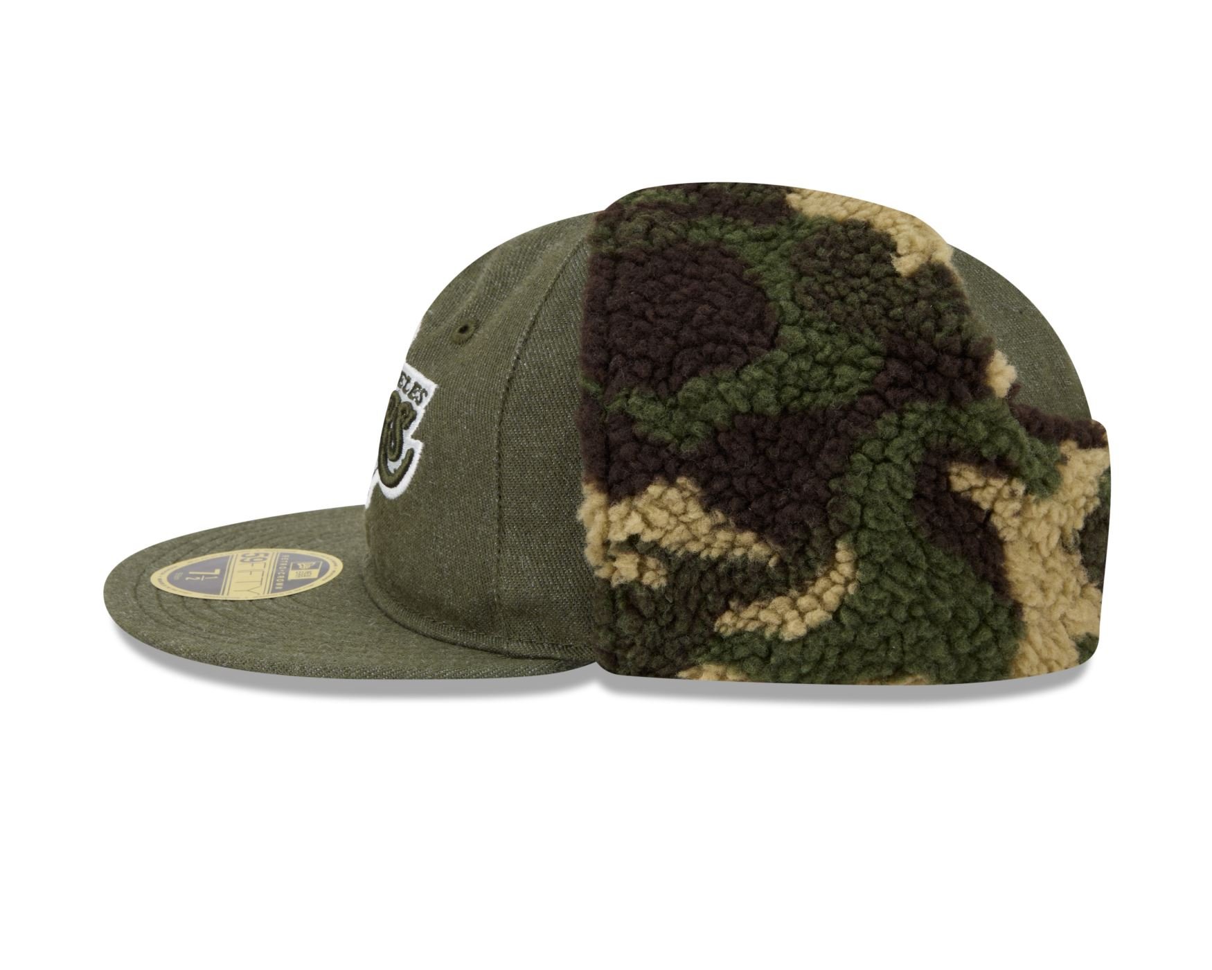 Bone New Era 59FIFTY RETRO CROWN Los Angeles Lakers NBA Verde Verde 3