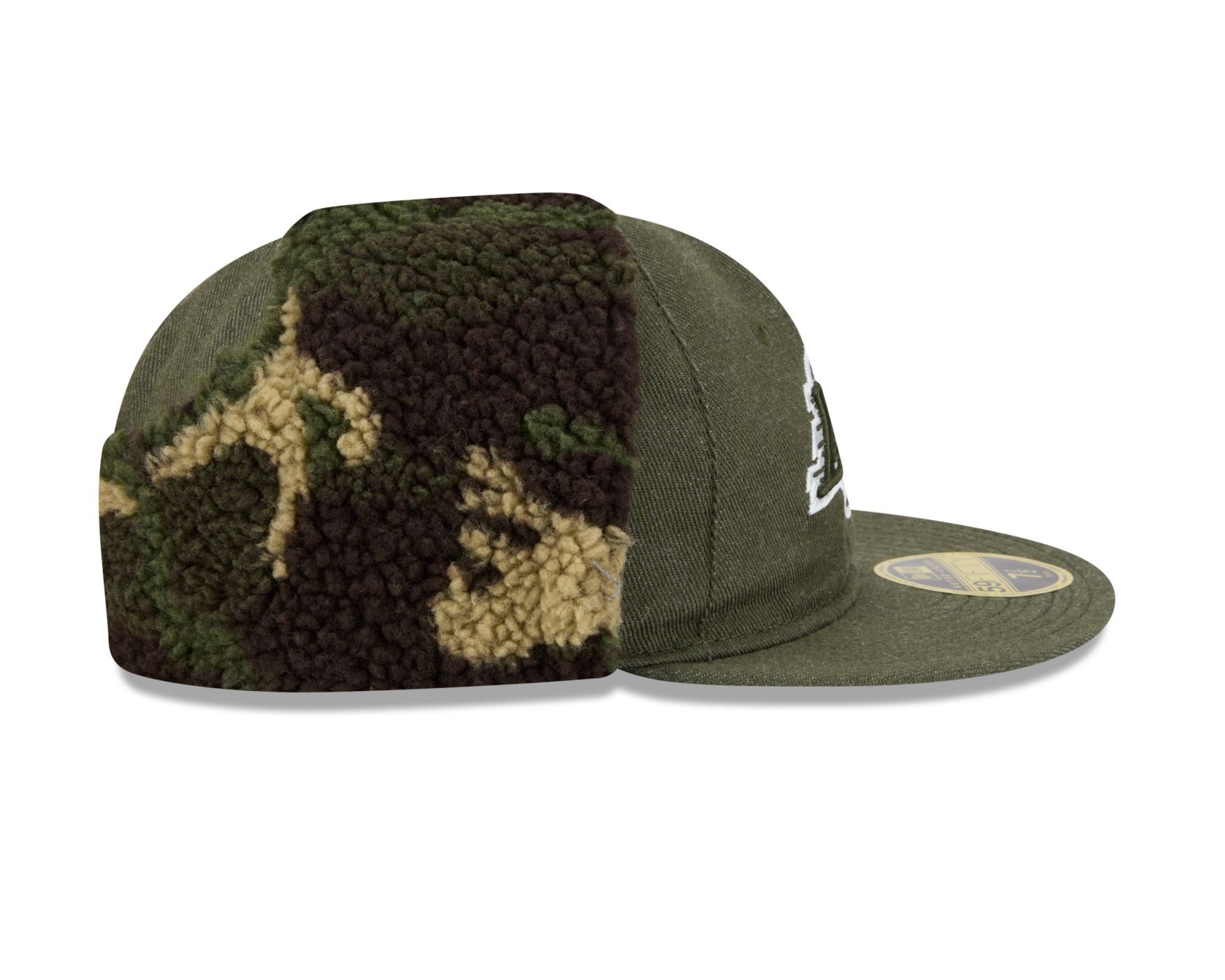 Bone New Era 59FIFTY RETRO CROWN Los Angeles Lakers NBA Verde Verde 5