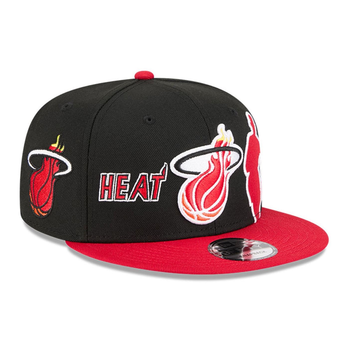 Bone New Era 9FIFTY Miami Heat NBA All-Star Game Hardwood Classic Preto 3