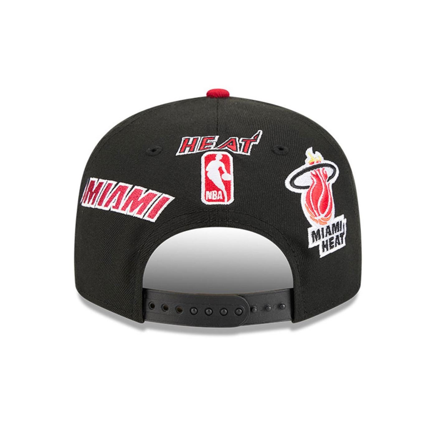 Bone New Era 9FIFTY Miami Heat NBA All-Star Game Hardwood Classic Preto 4