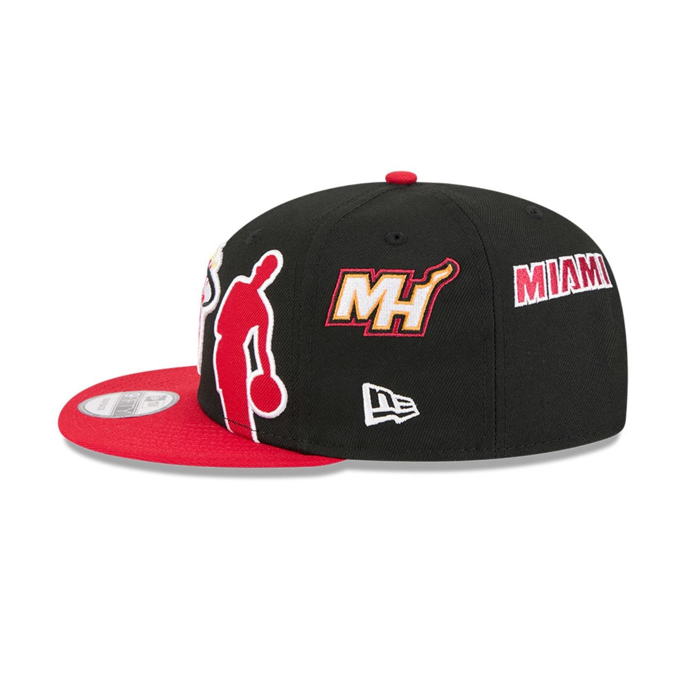 Bone New Era 9FIFTY Miami Heat NBA All-Star Game Hardwood Classic Preto 5