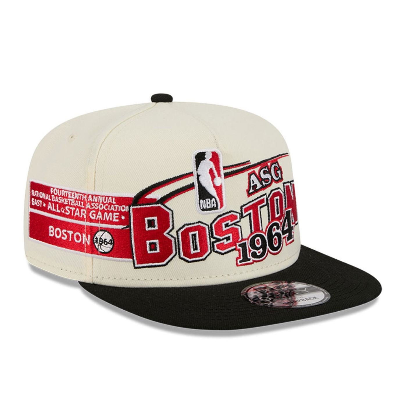 Bone New Era 9FIFTY A-Frame Boston Celtics NBA All-Star Game Hardwood Classic Branco 3