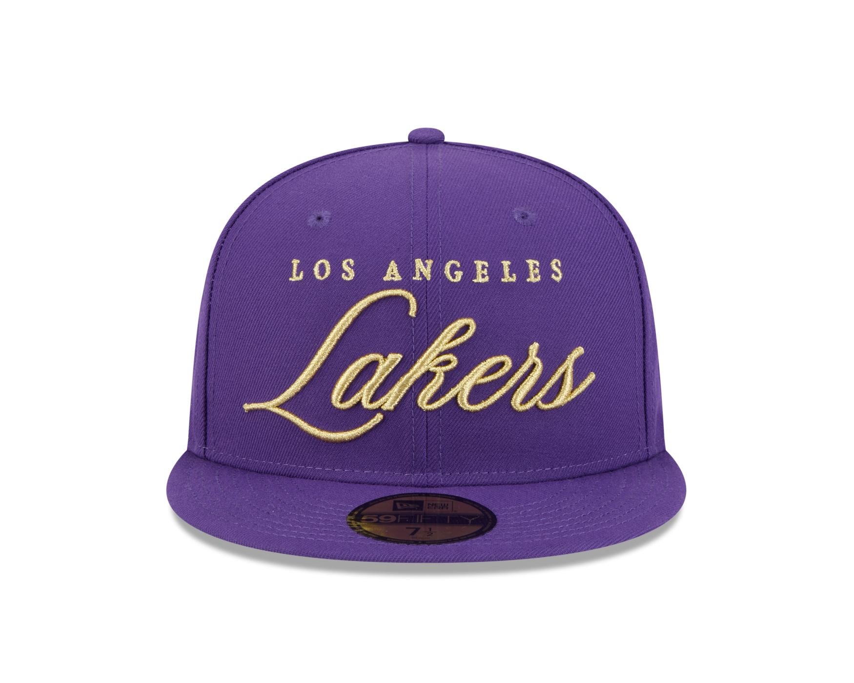 Bone New Era 59FIFTY Los Angeles Lakers NBA Roxo Roxo 2