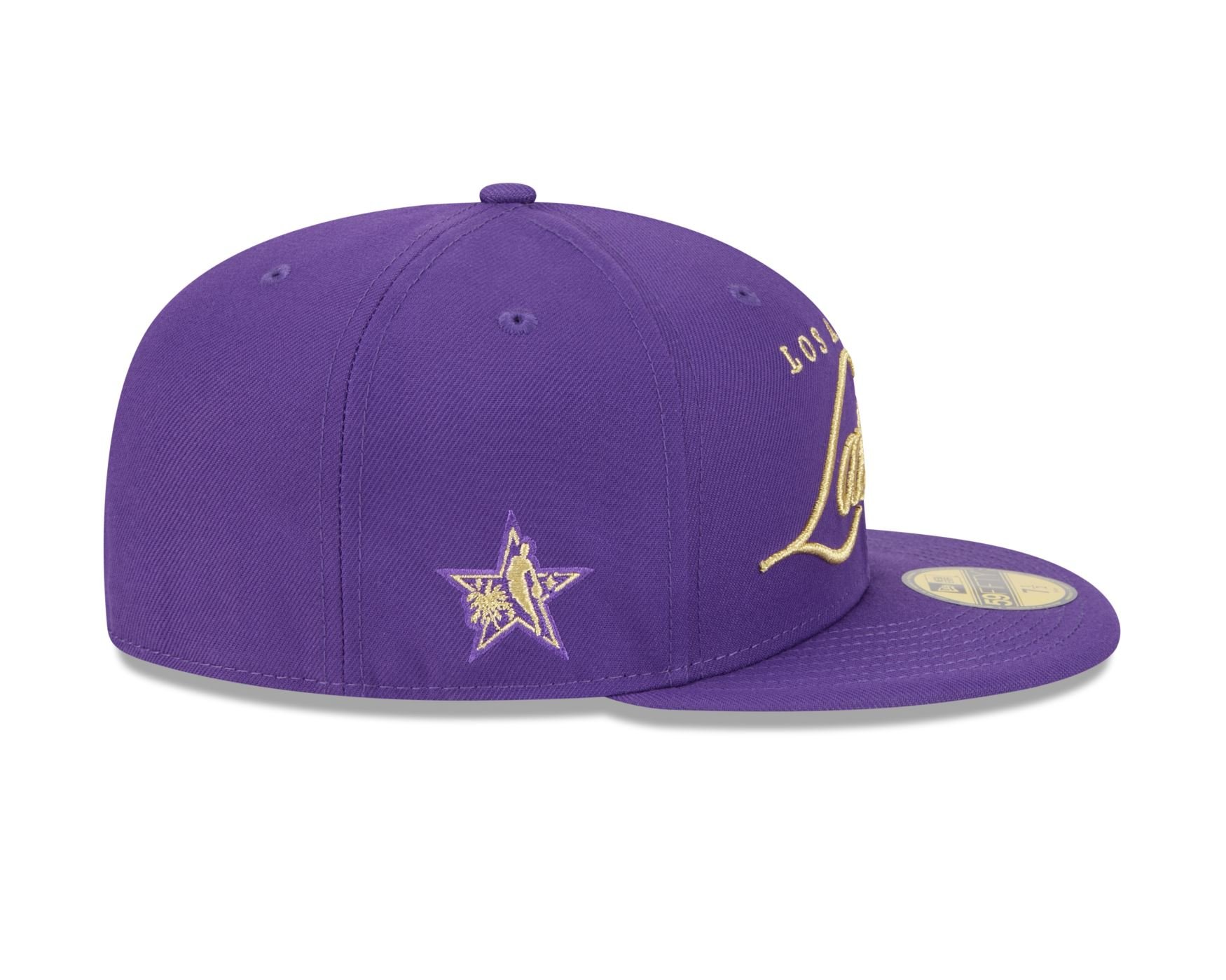 Bone New Era 59FIFTY Los Angeles Lakers NBA Roxo Roxo 6