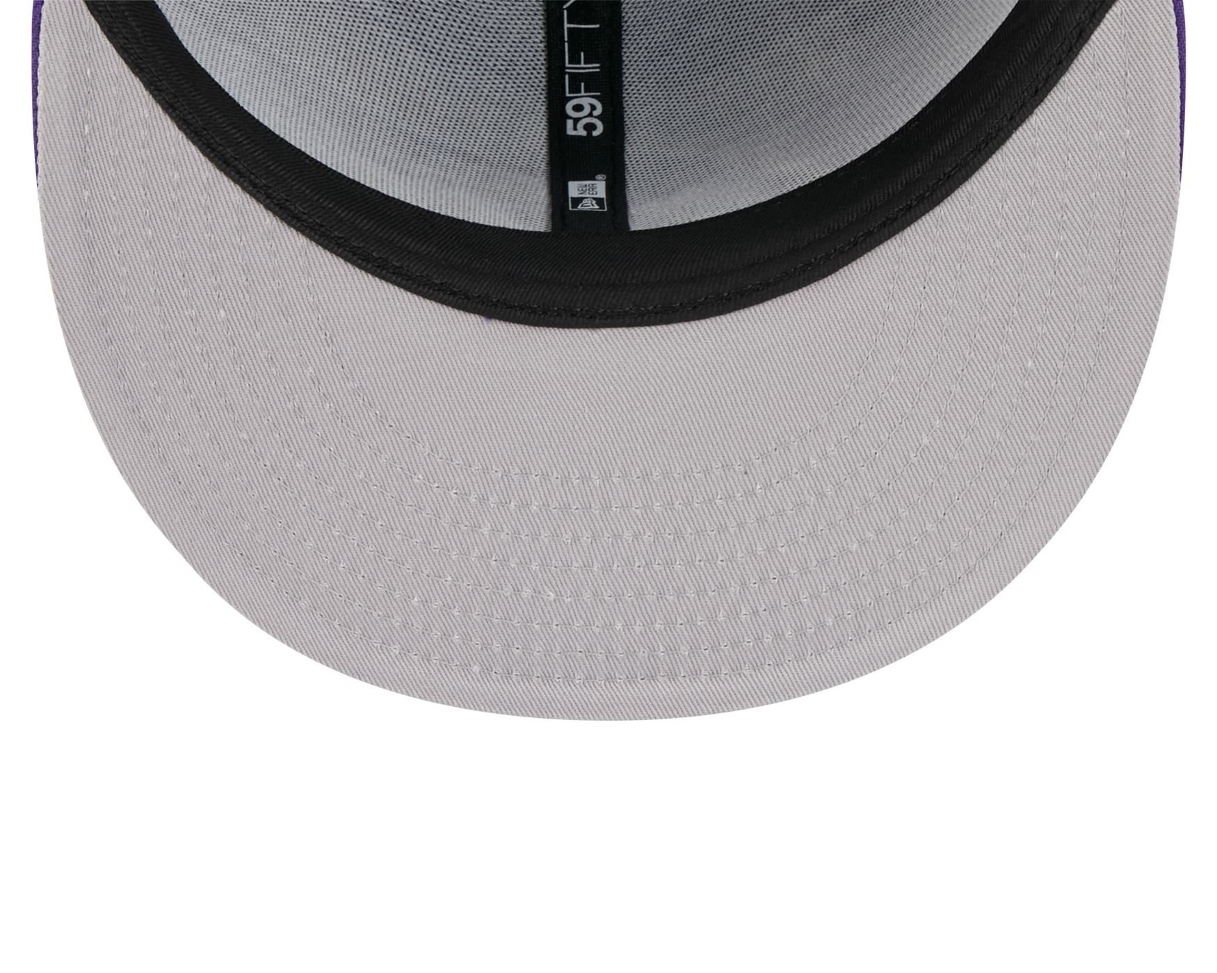 Bone New Era 59FIFTY Los Angeles Lakers NBA Roxo Roxo 7