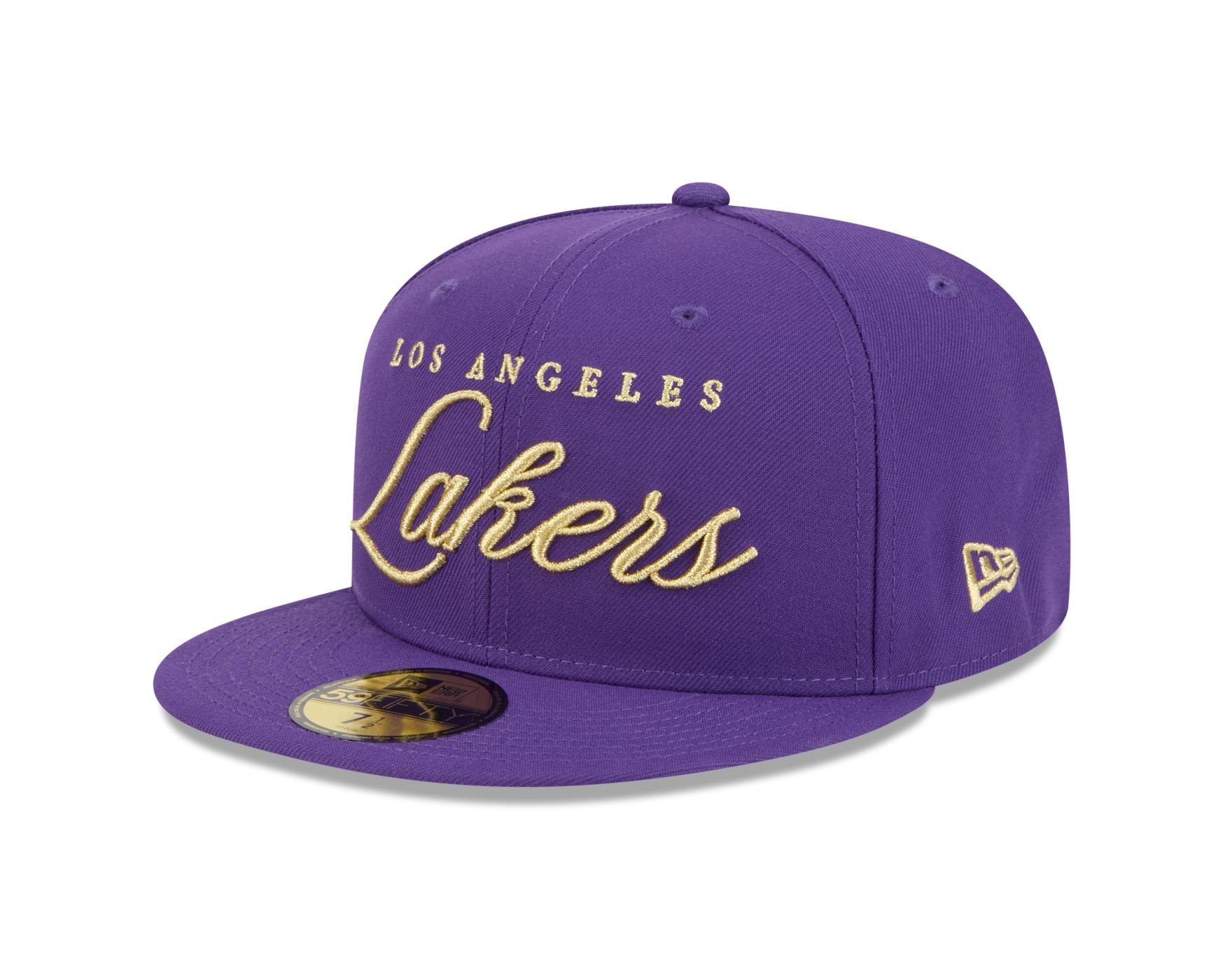 Bone New Era 59FIFTY Los Angeles Lakers NBA Roxo