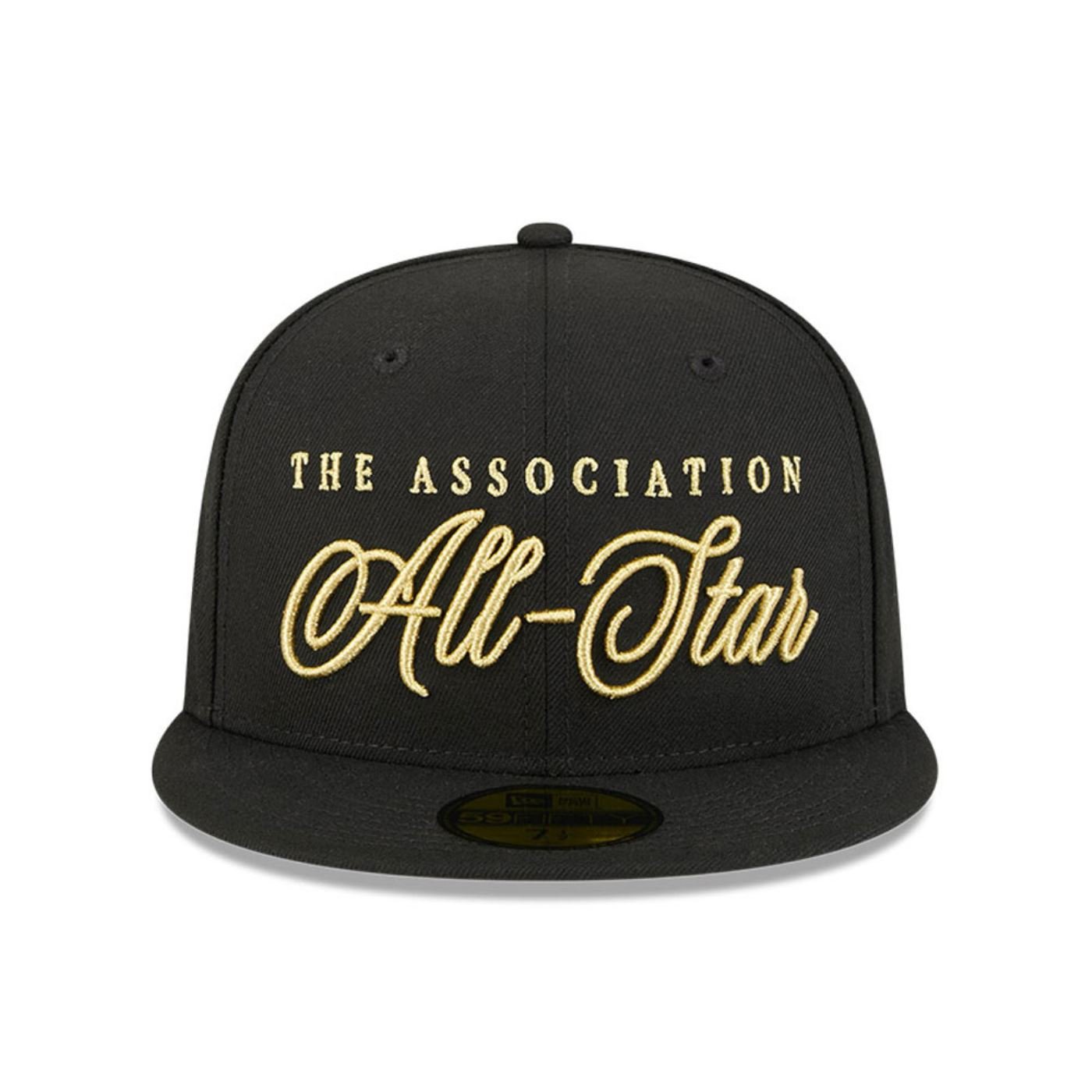 Bone New Era 59FIFTY NBA Preto Preto 2