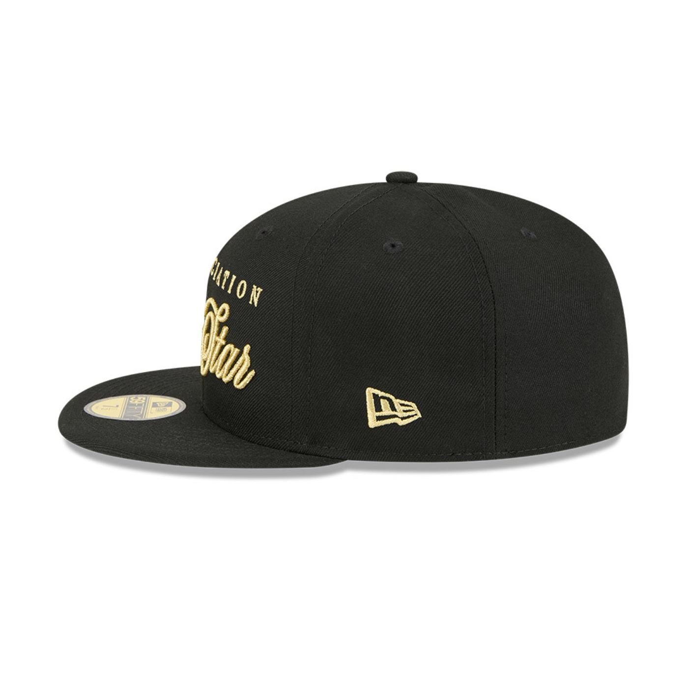 Bone New Era 59FIFTY NBA Preto Preto 5