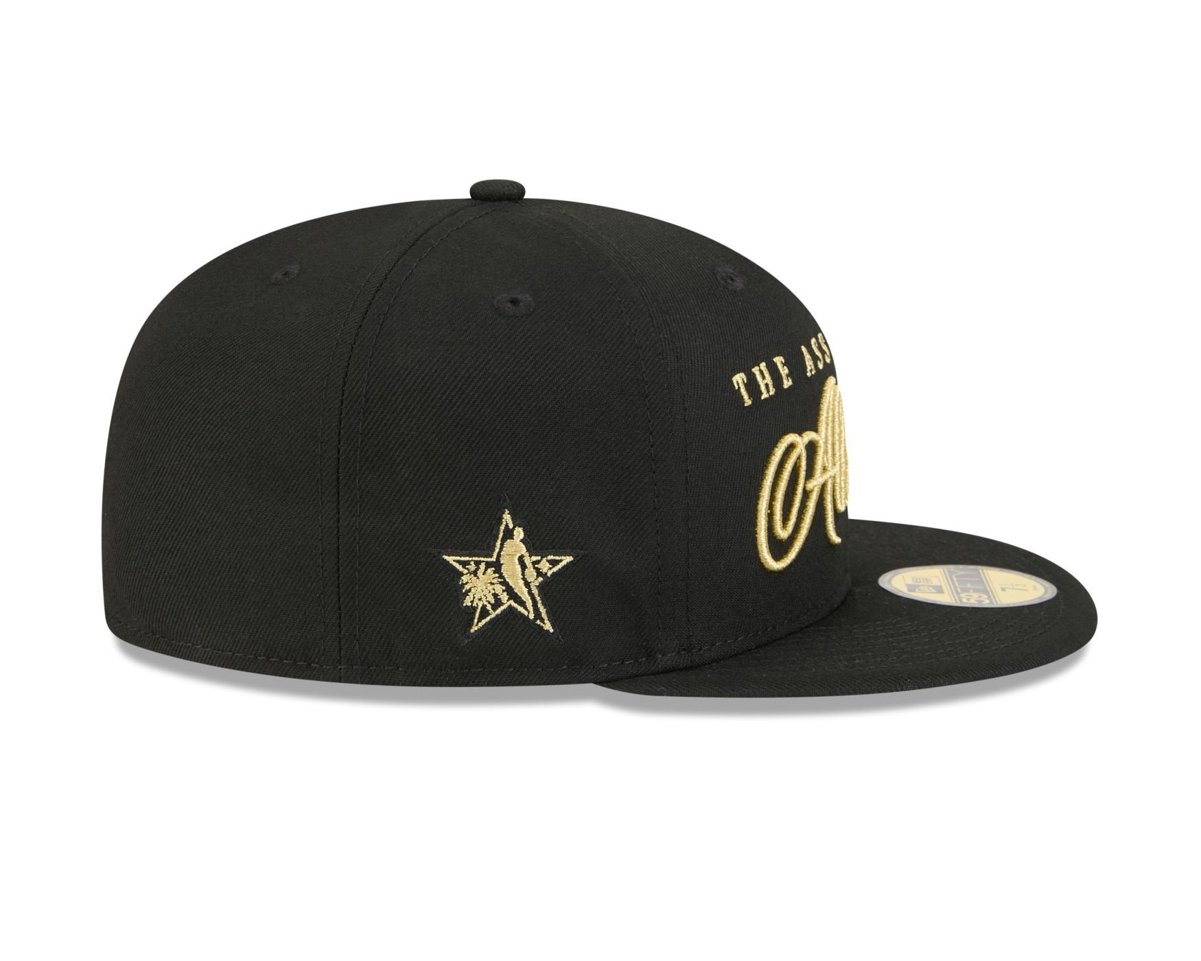 Bone New Era 59FIFTY NBA Preto Preto 6