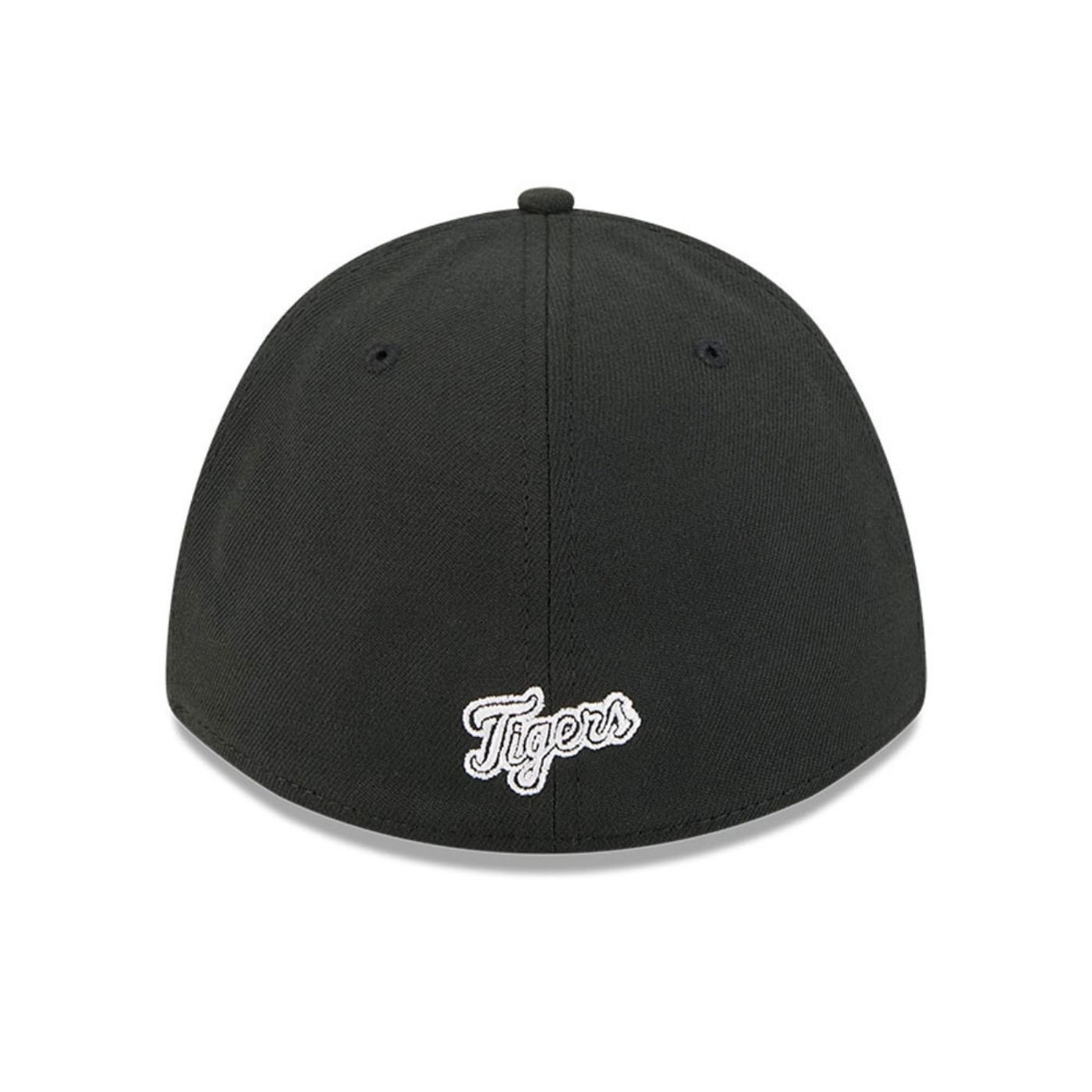 Bone New Era 39THIRTY M-Crown Detroit Tigers MLB Preto Preto 4
