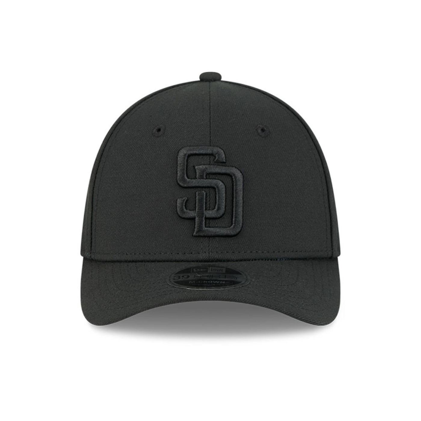Bone New Era 39THIRTY M-Crown San Diego Padres MLB Preto Preto 2