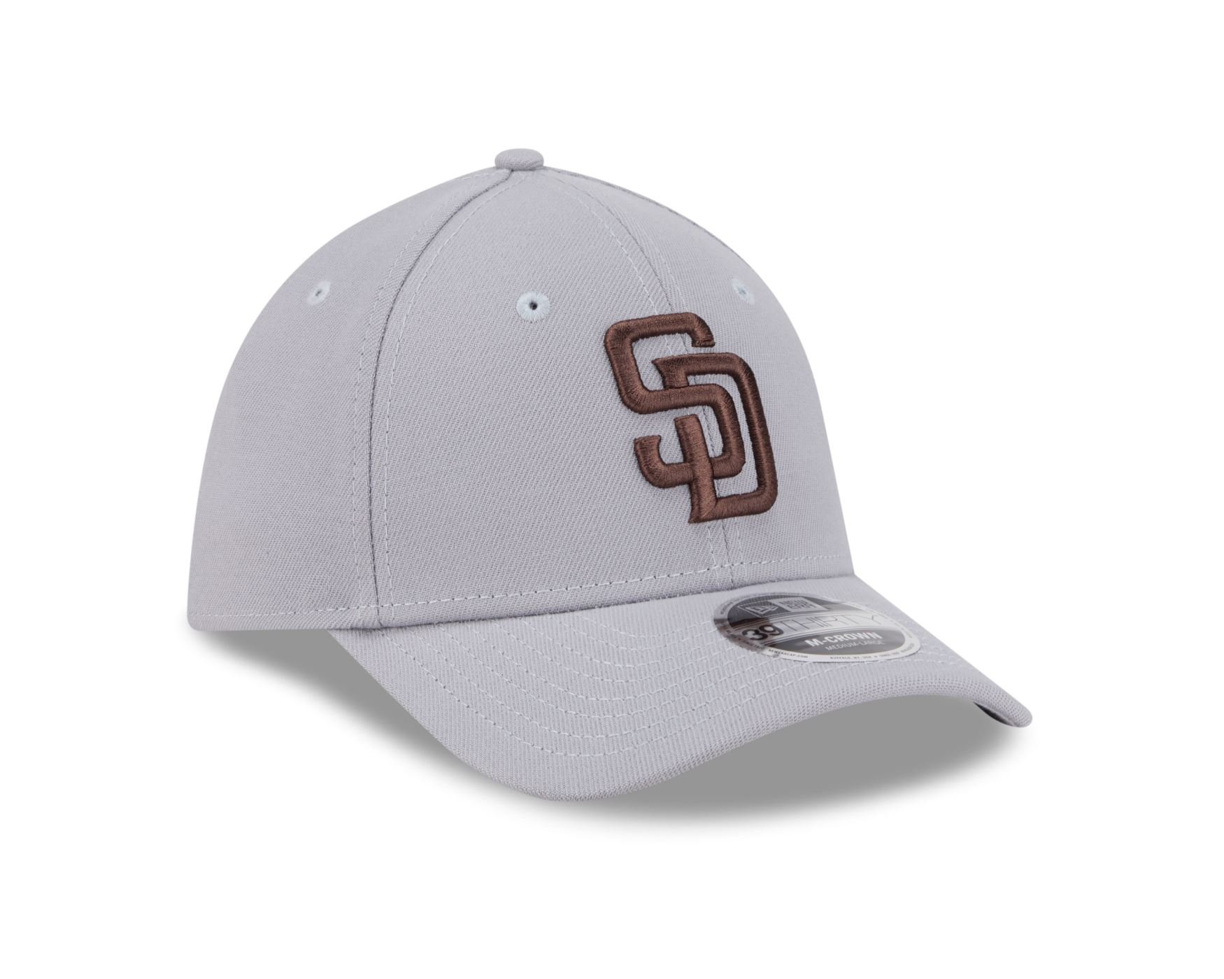 Bone New Era 39THIRTY M-Crown San Diego Padres MLB Cinza Cinza 3