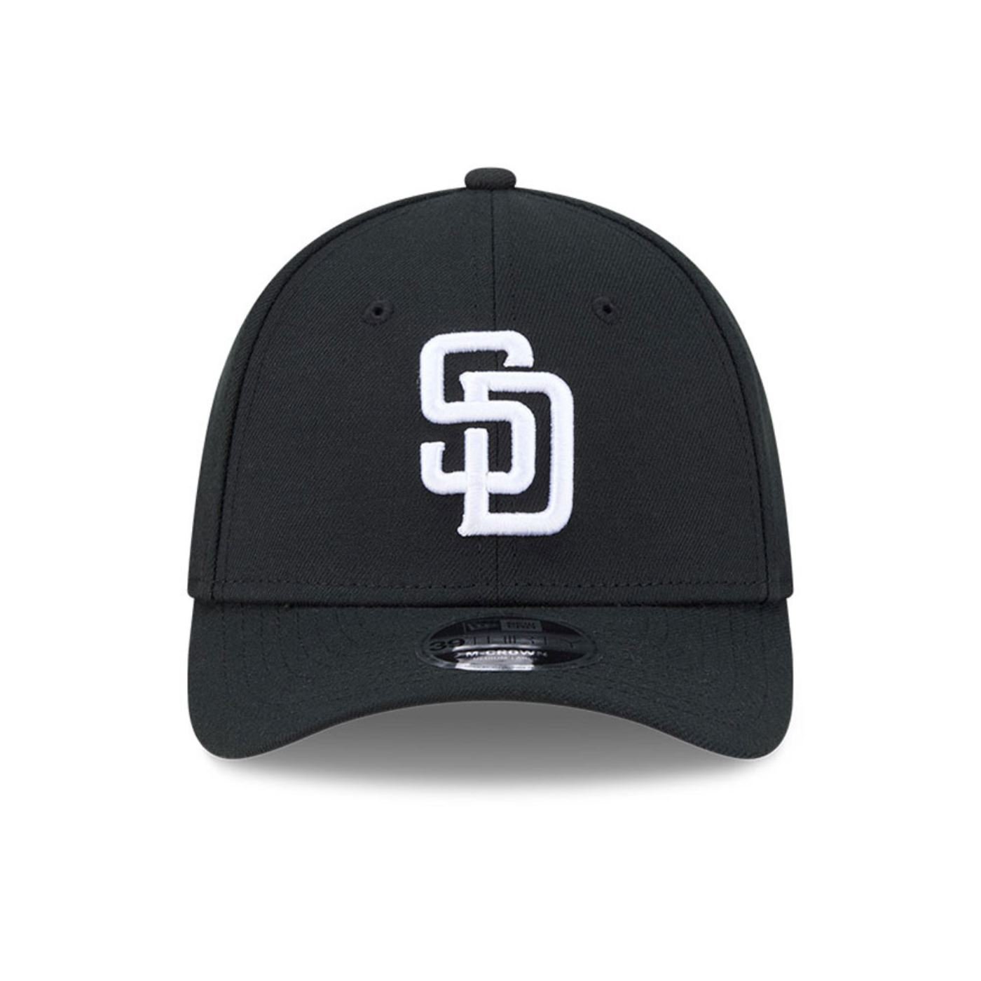 Bone New Era 39THIRTY M-Crown San Diego Padres MLB Preto Preto 2