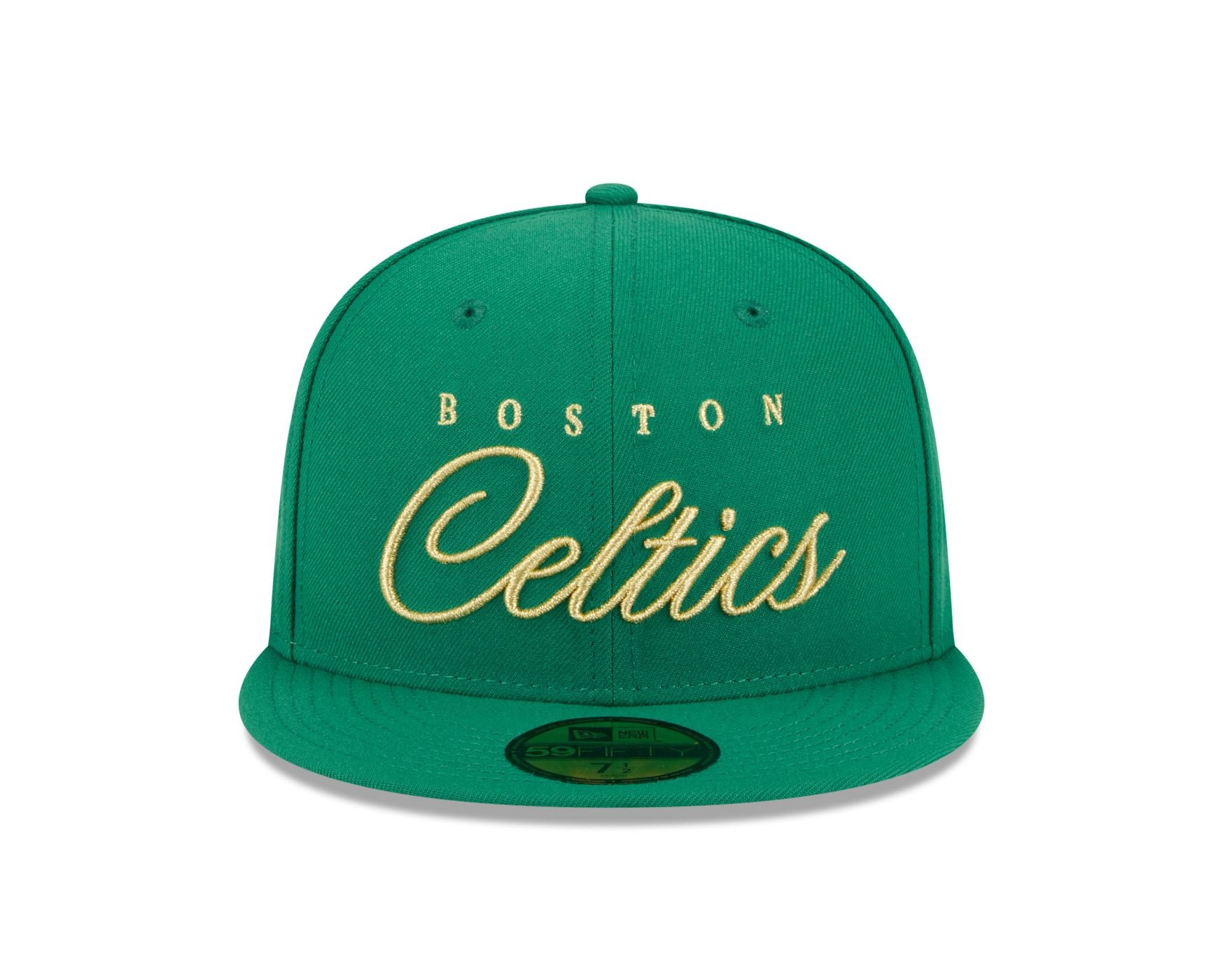 Bone New Era 59FIFTY Boston Celtics NBA Verde Verde 2