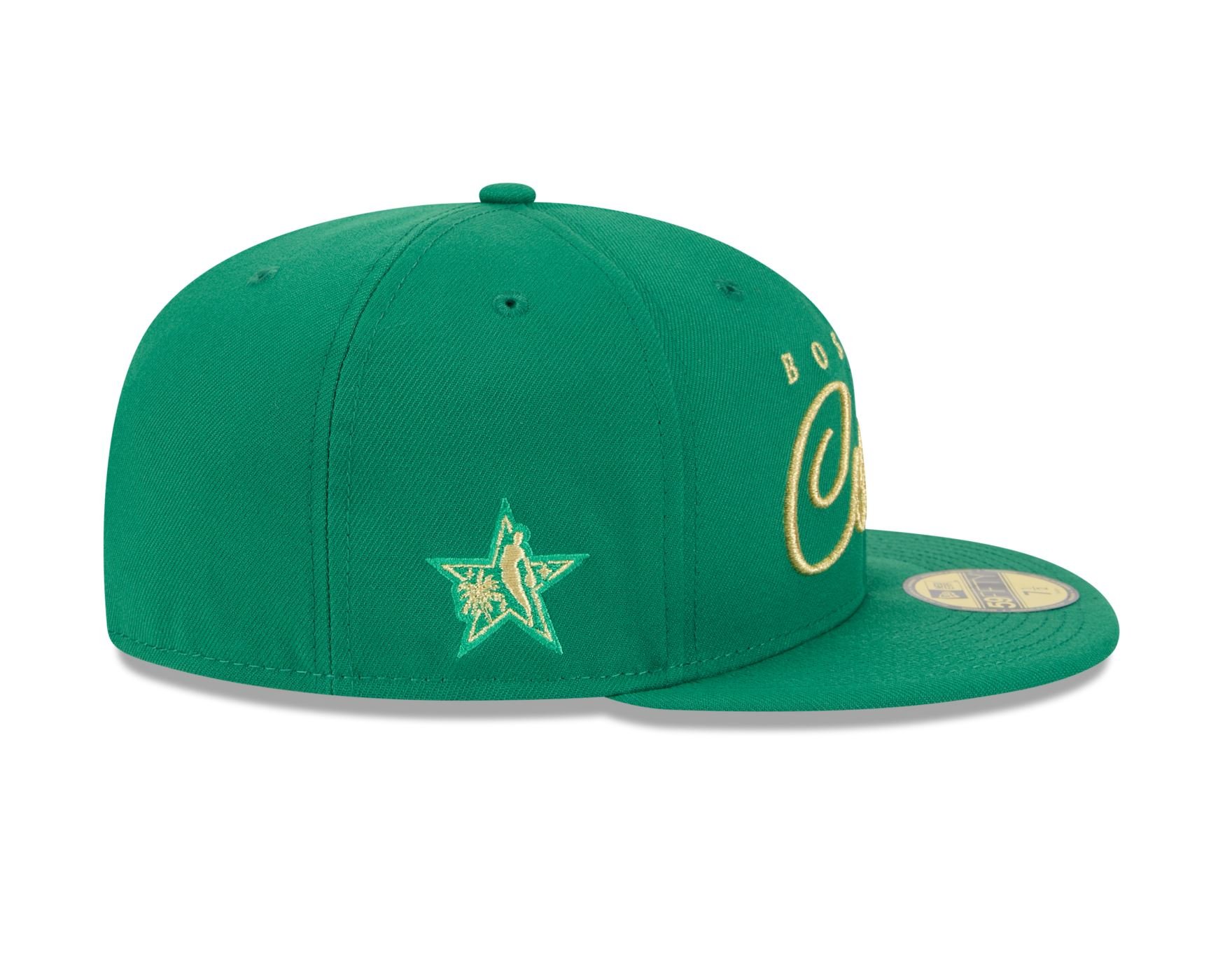 Bone New Era 59FIFTY Boston Celtics NBA Verde Verde 6