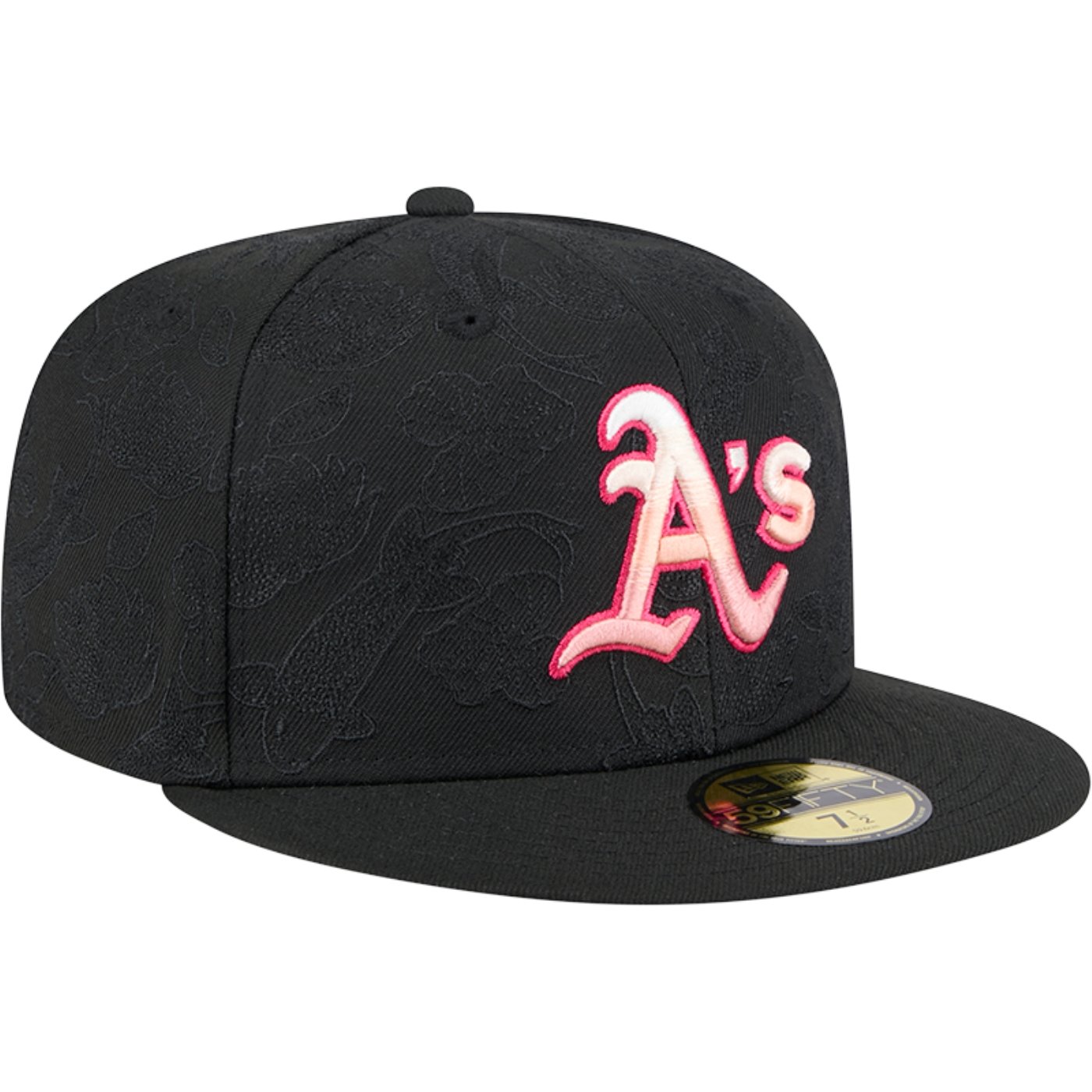 Bone New Era 59FIFTY Fitted Athletics Tonal Koi Preto 3