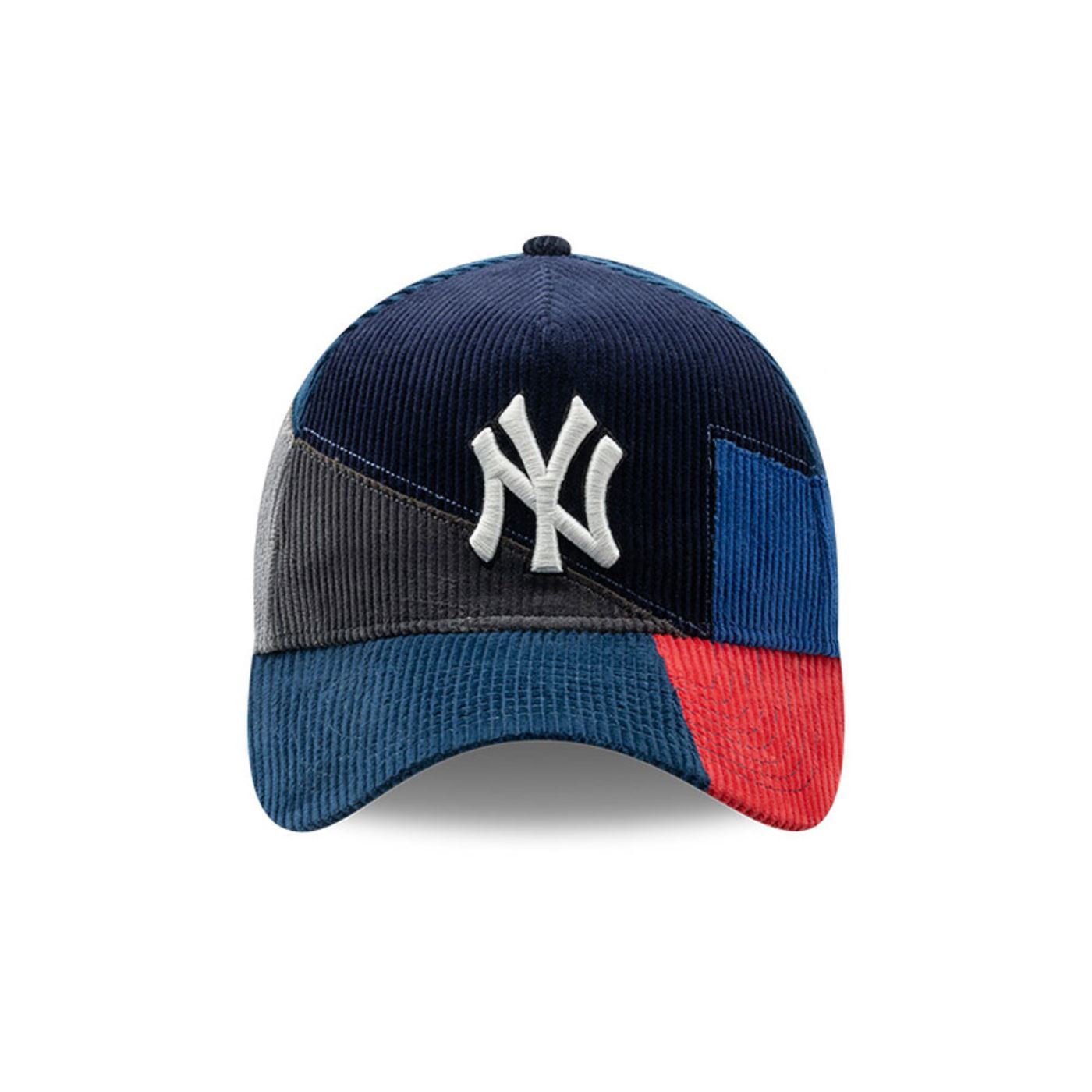 Bone New Era 9FORTY A-Frame Patchwork Energia New York Yankees MLB Azul Marinho 2