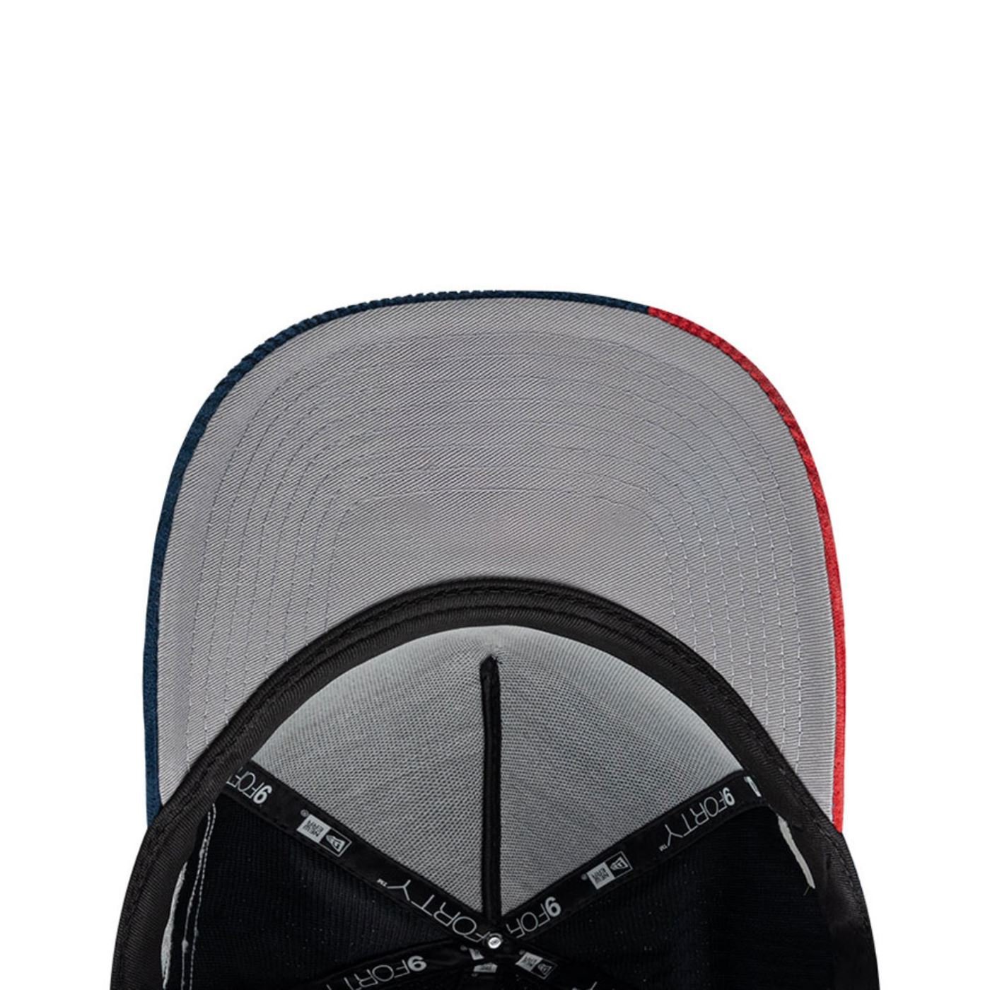 Bone New Era 9FORTY A-Frame Patchwork Energia New York Yankees MLB Azul Marinho 6