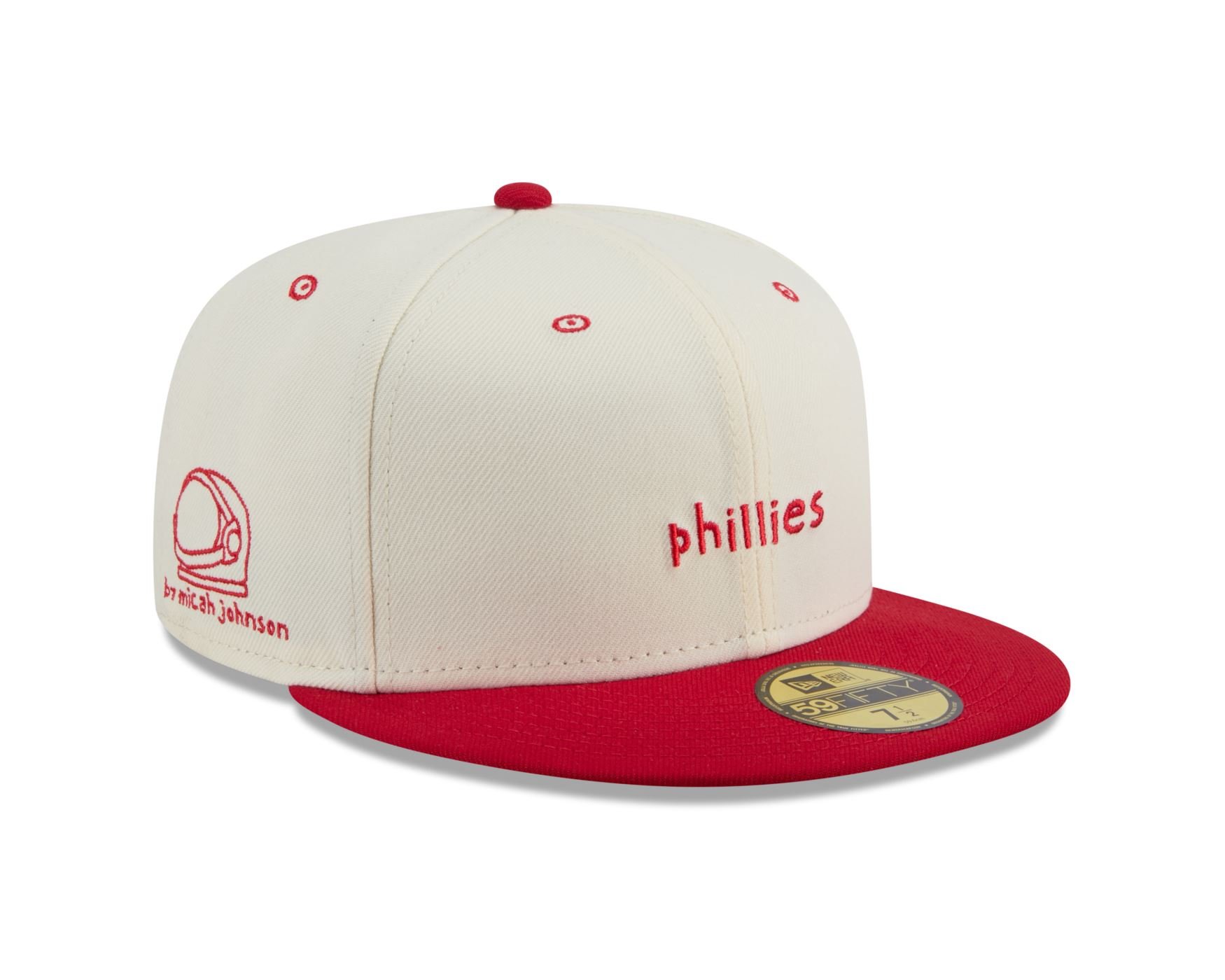 Bone New Era 59FIFTY Philadelphia Phillies MLB Off White Off White 3