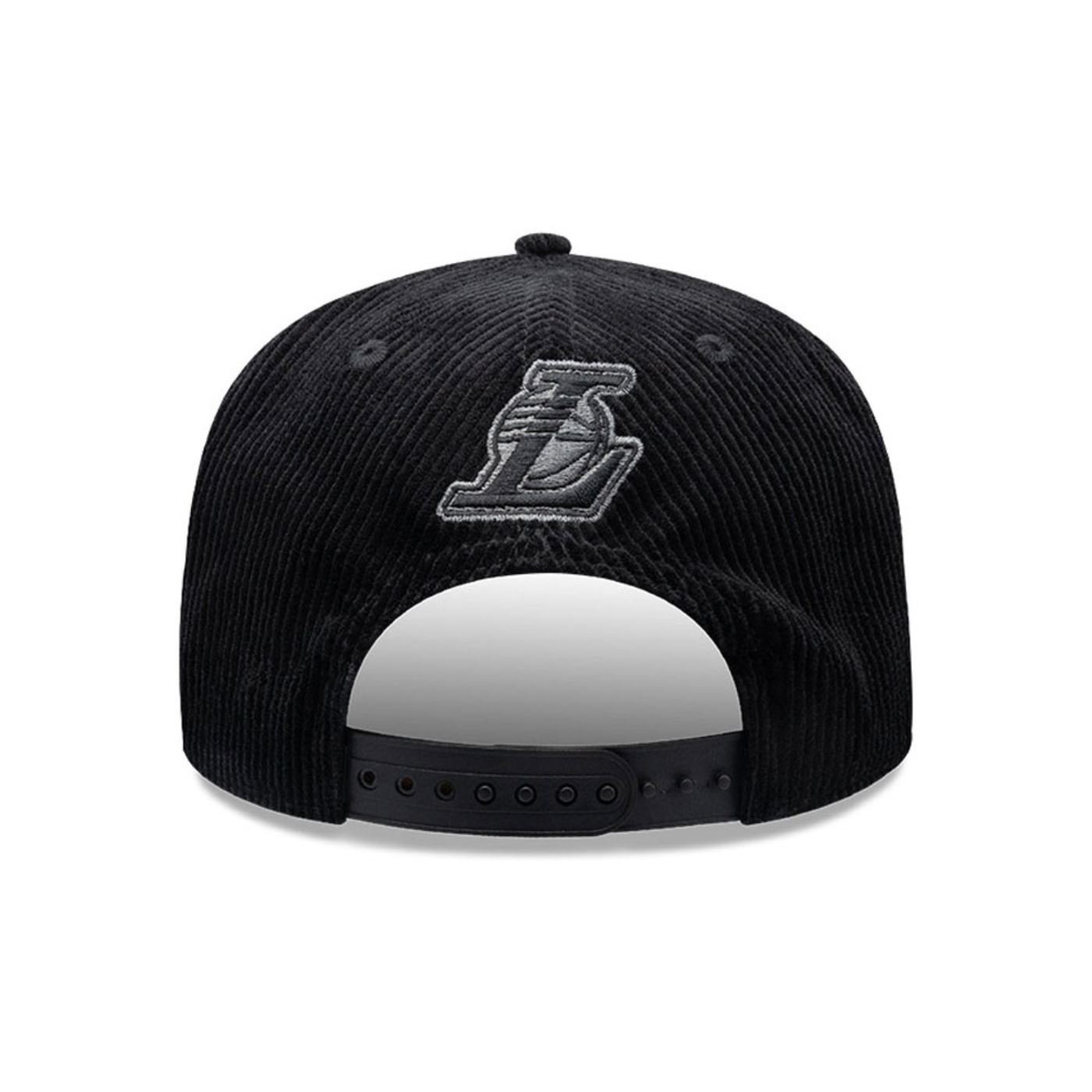 Bone New Era 9FIFTY Los Angeles Lakers NBA Preto Preto 4