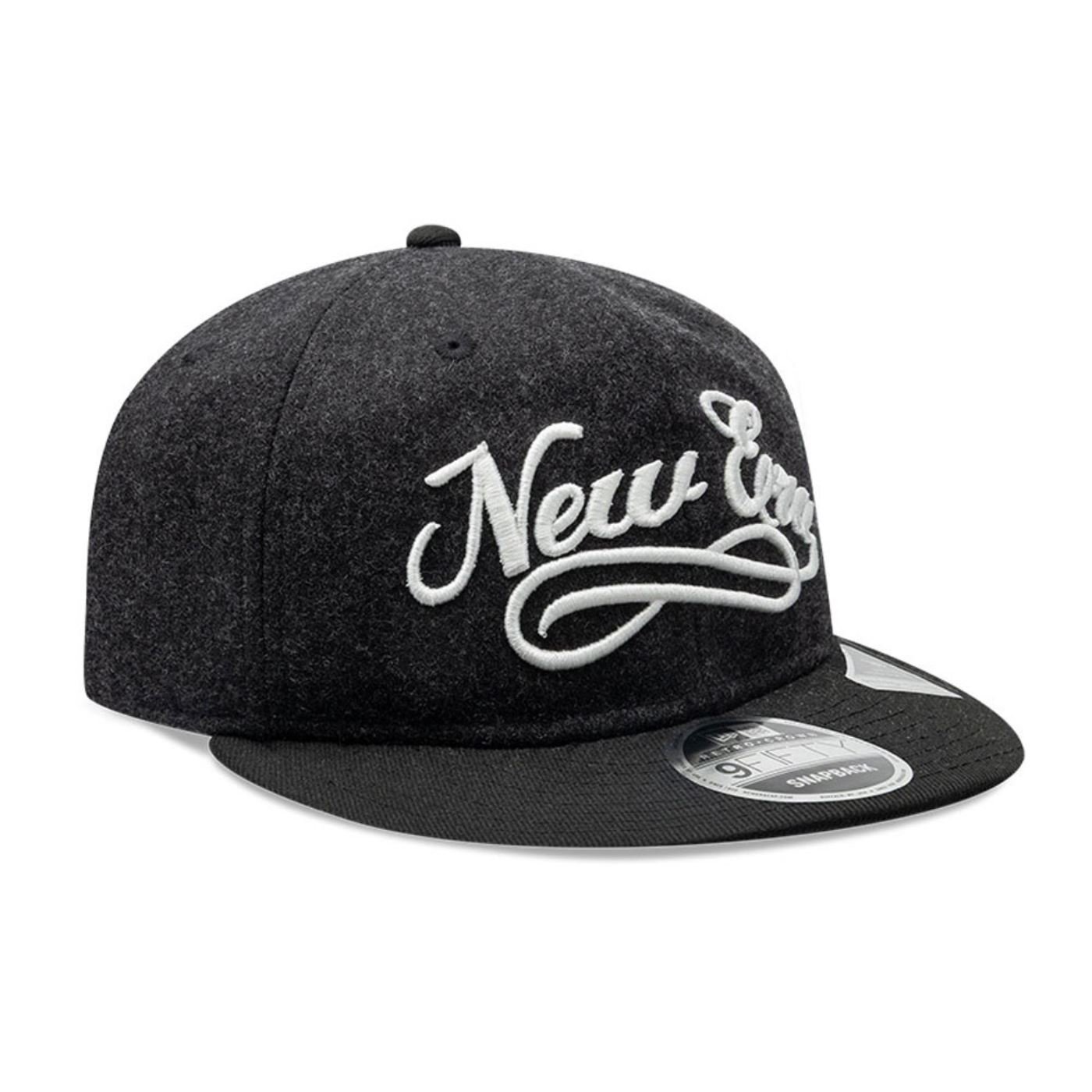 Bone New Era 9FIFTY Retro Crown Branded Preto Preto 3