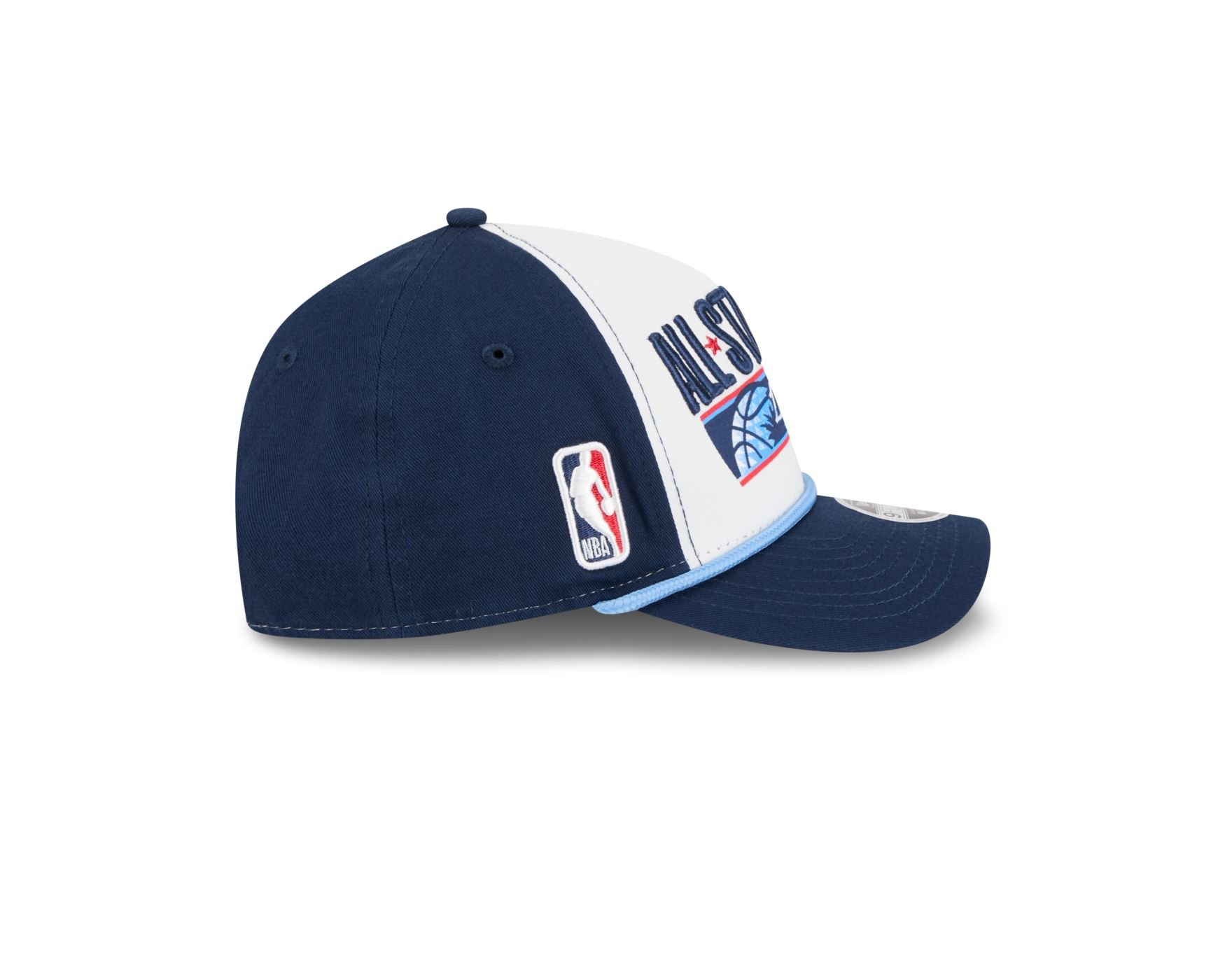 Bone New Era 9FORTY M-Crown A-Frame NBA Branco Branco 6
