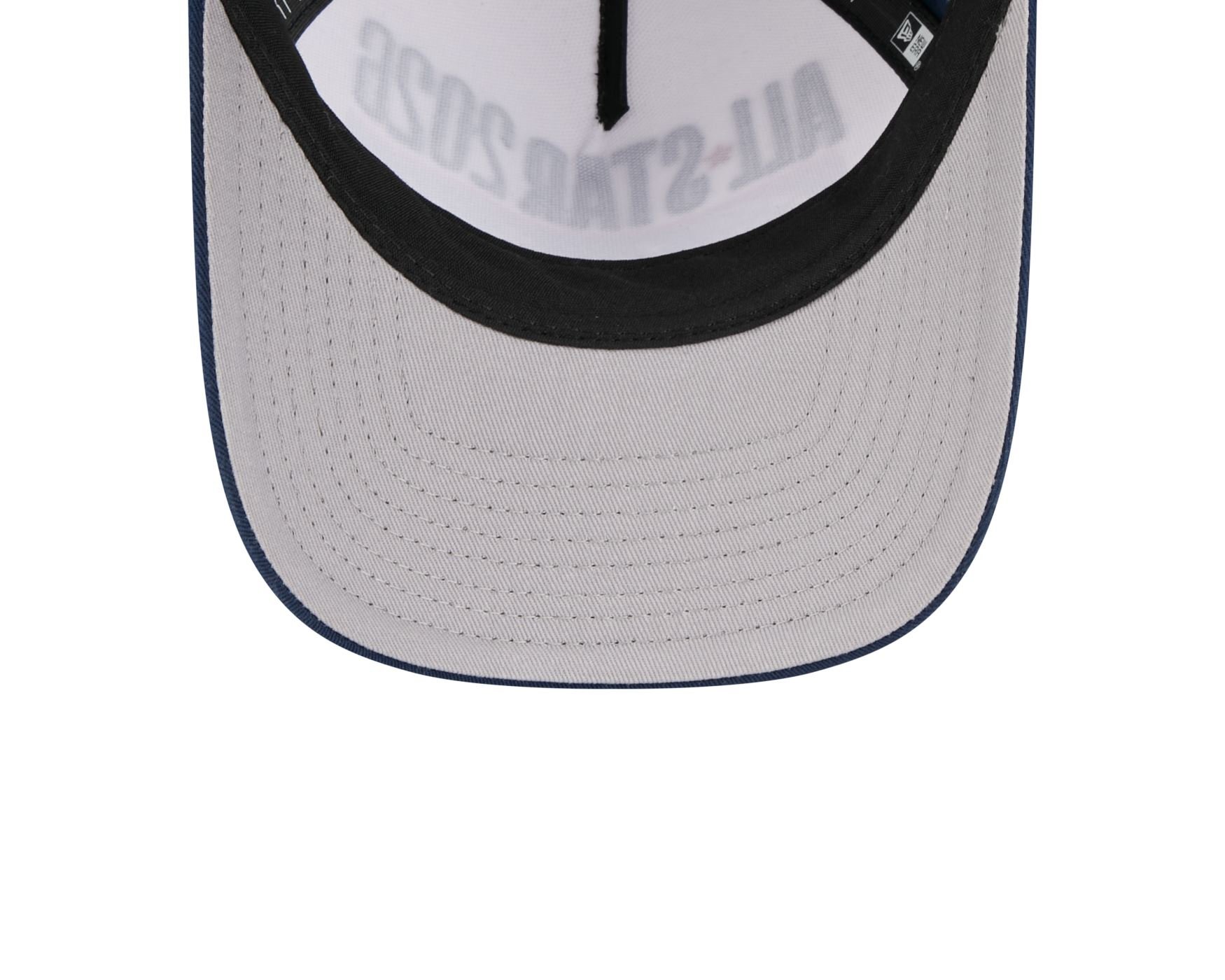 Bone New Era 9FORTY M-Crown A-Frame NBA Branco Branco 7