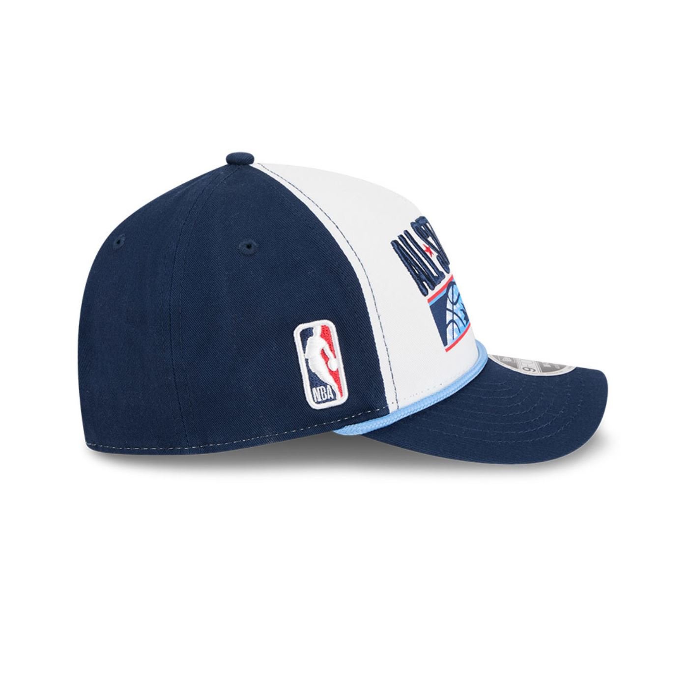 Bone New Era 9FORTY M-Crown A-Frame NBA Branco Branco 6