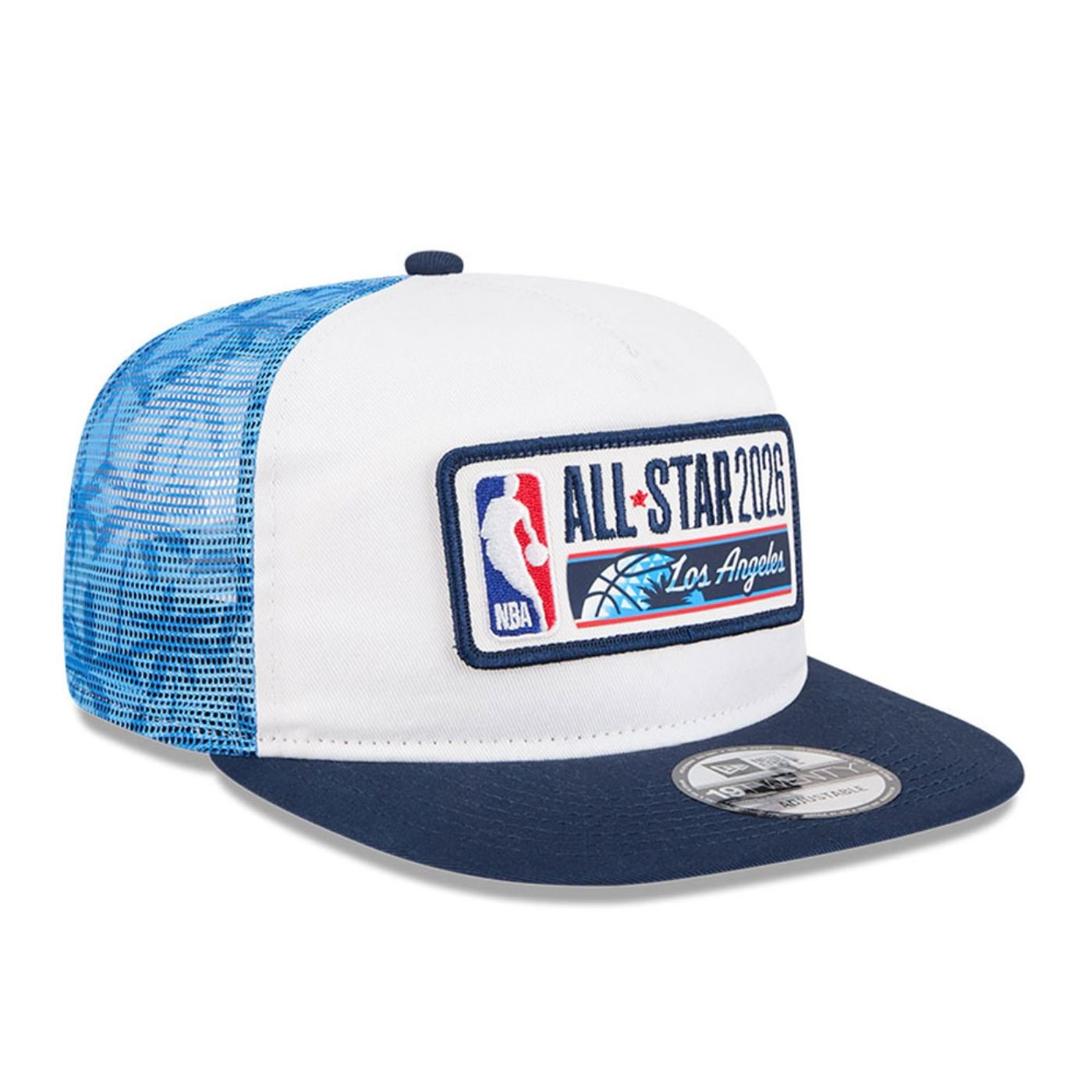 Bone New Era 19TWENTY NBA Branco Branco 3
