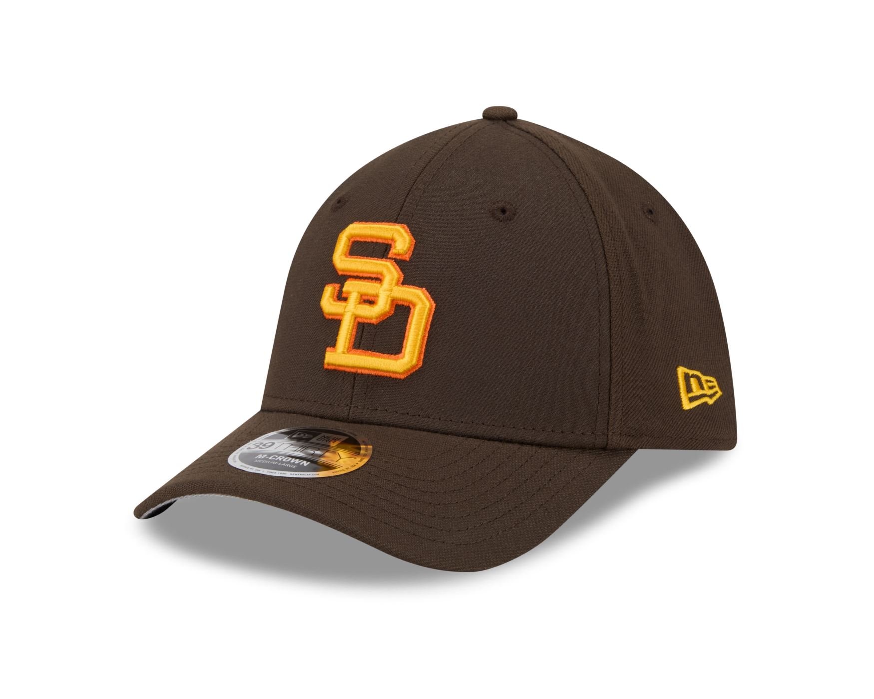 Bone New Era 39THIRTY M-Crown San Diego Padres MLB Marrom