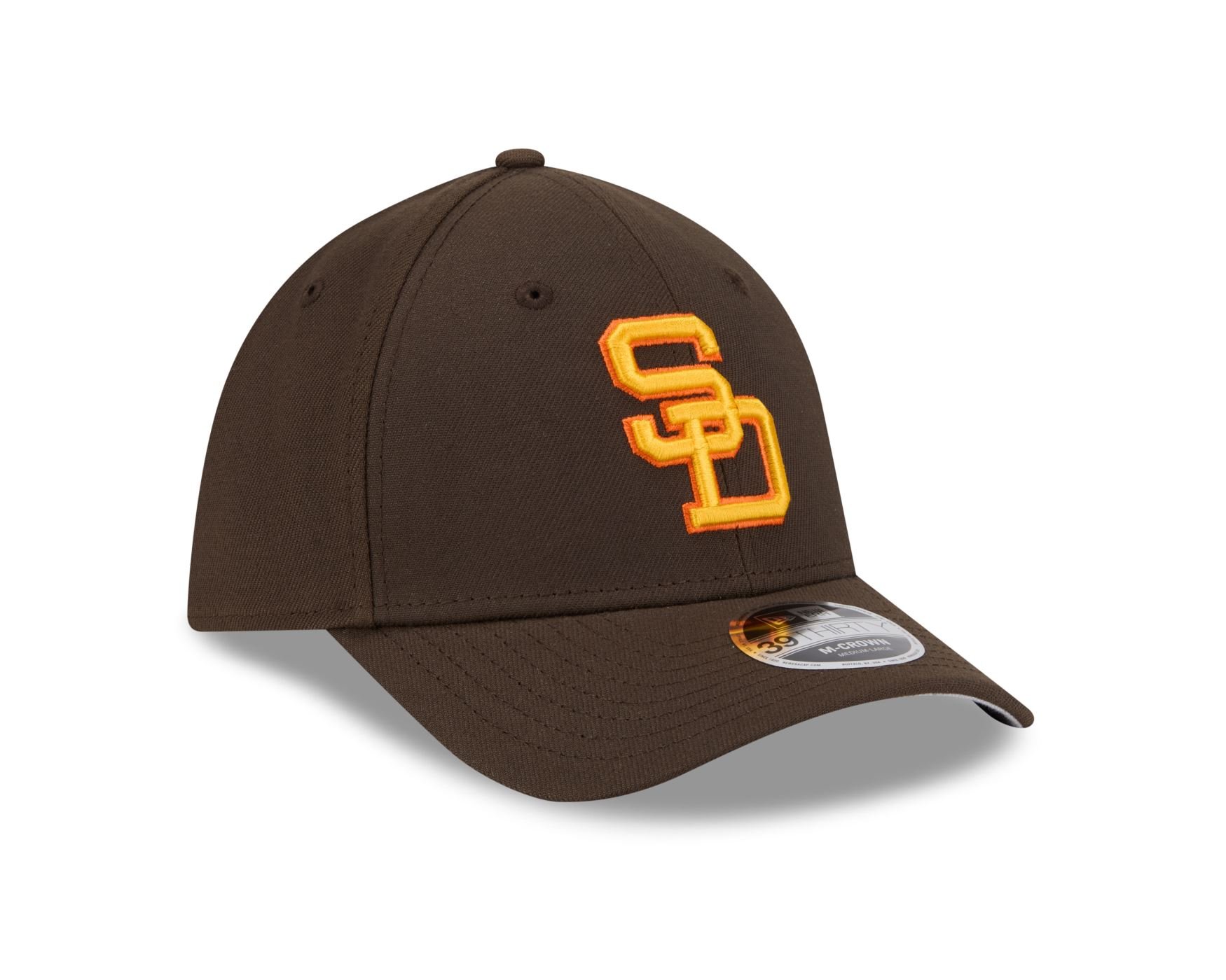 Bone New Era 39THIRTY M-Crown San Diego Padres MLB Marrom Marrom 3
