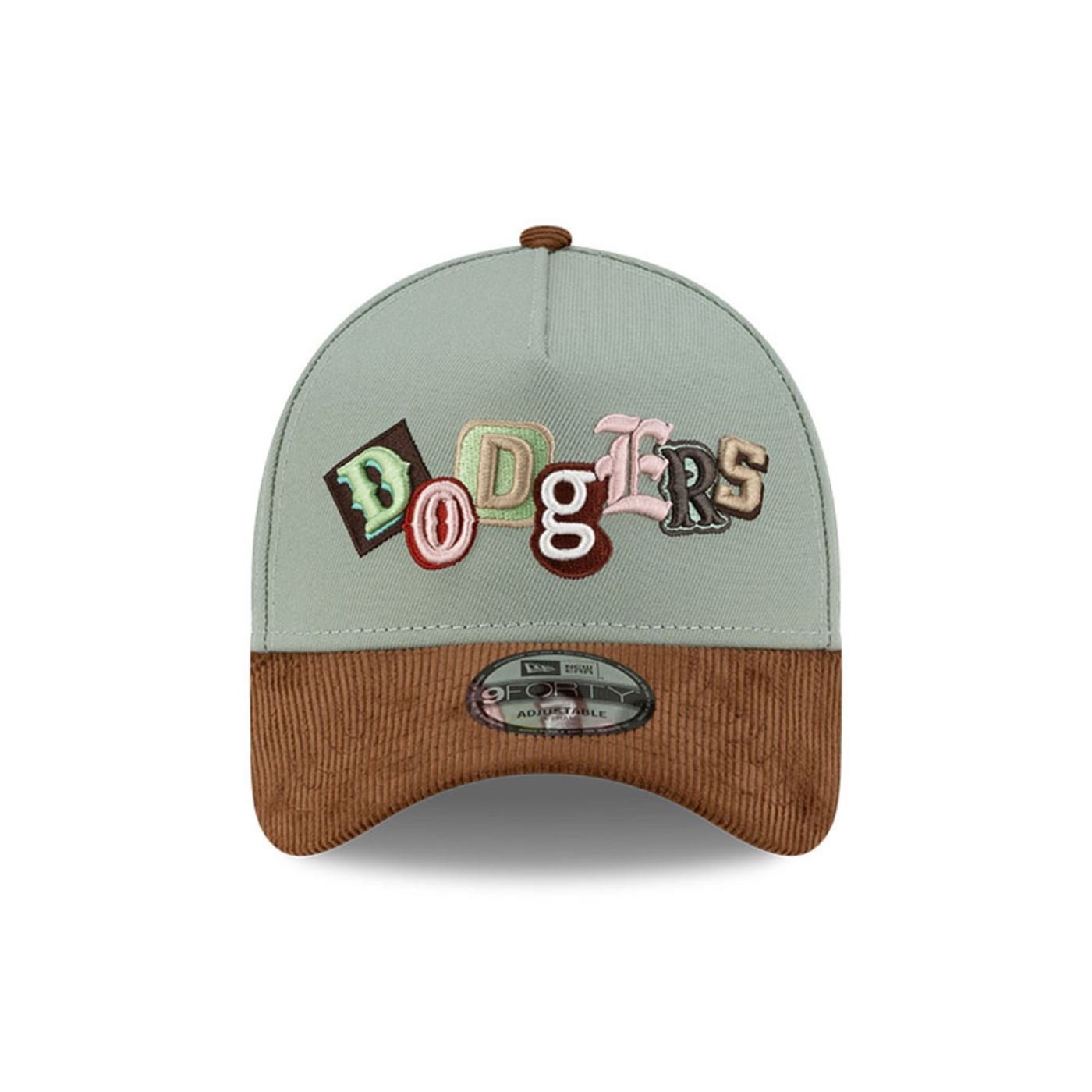 Bone New Era 9FORTY A-Frame Los Angeles Dodgers MLB Verde 2