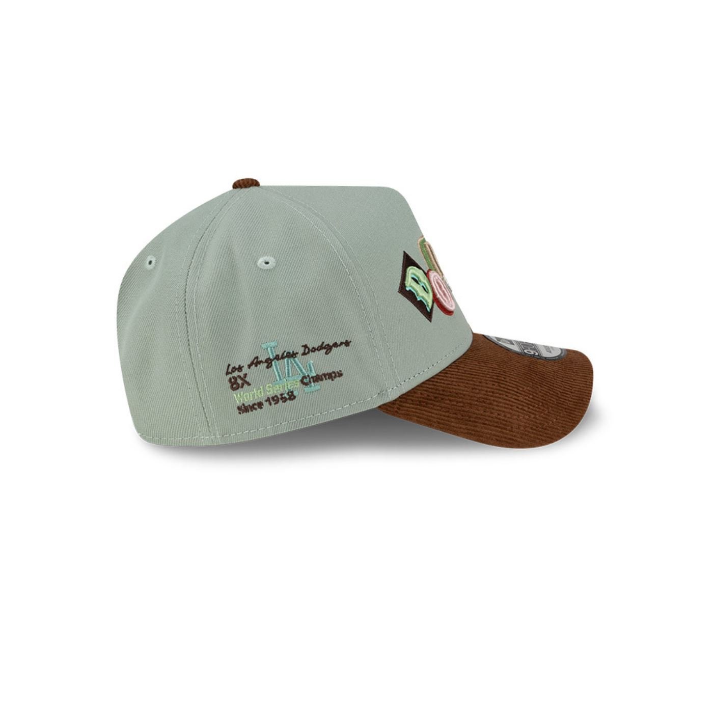 Bone New Era 9FORTY A-Frame Los Angeles Dodgers MLB Verde 6