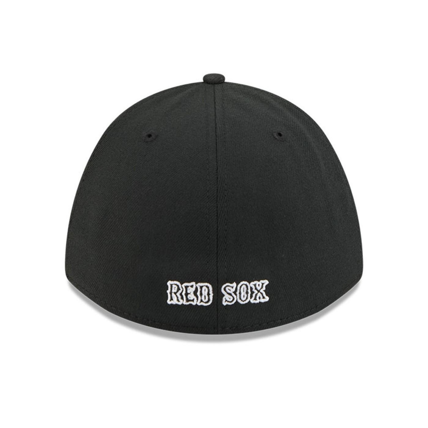 Bone New Era 39THIRTY M-Crown Boston Red Sox MLB Preto Preto 4