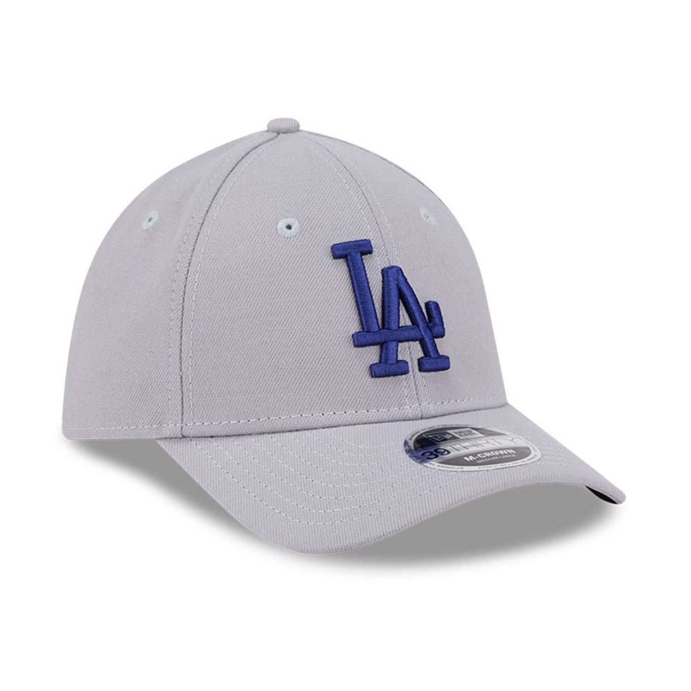 Bone New Era 39THIRTY M-Crown Los Angeles Dodgers MLB Cinza Cinza 3
