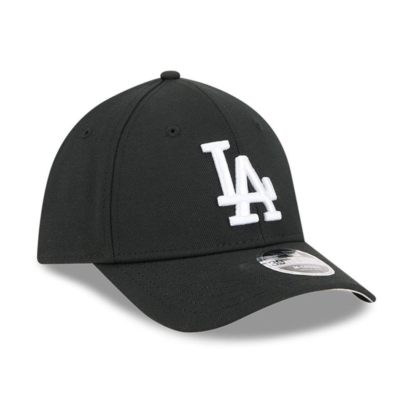Bone New Era 39THIRTY M-Crown Los Angeles Dodgers MLB Preto Preto 3