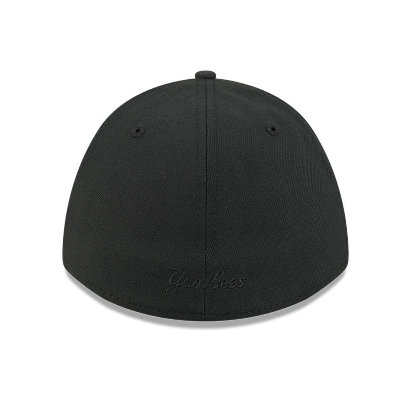 Bone New Era 39THIRTY M-Crown New York Yankees MLB Preto Preto 4
