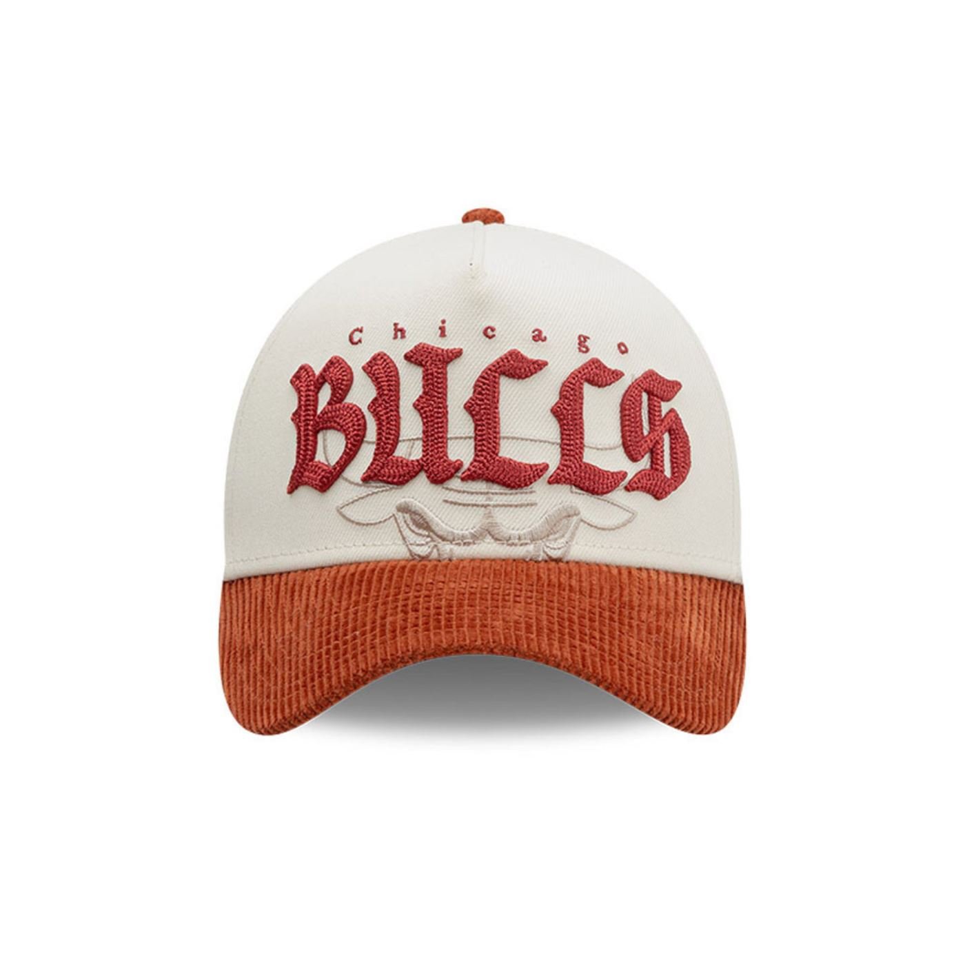 Bone New Era 9FORTY A-Frame Trucker Chicago Bulls NBA Off White 2