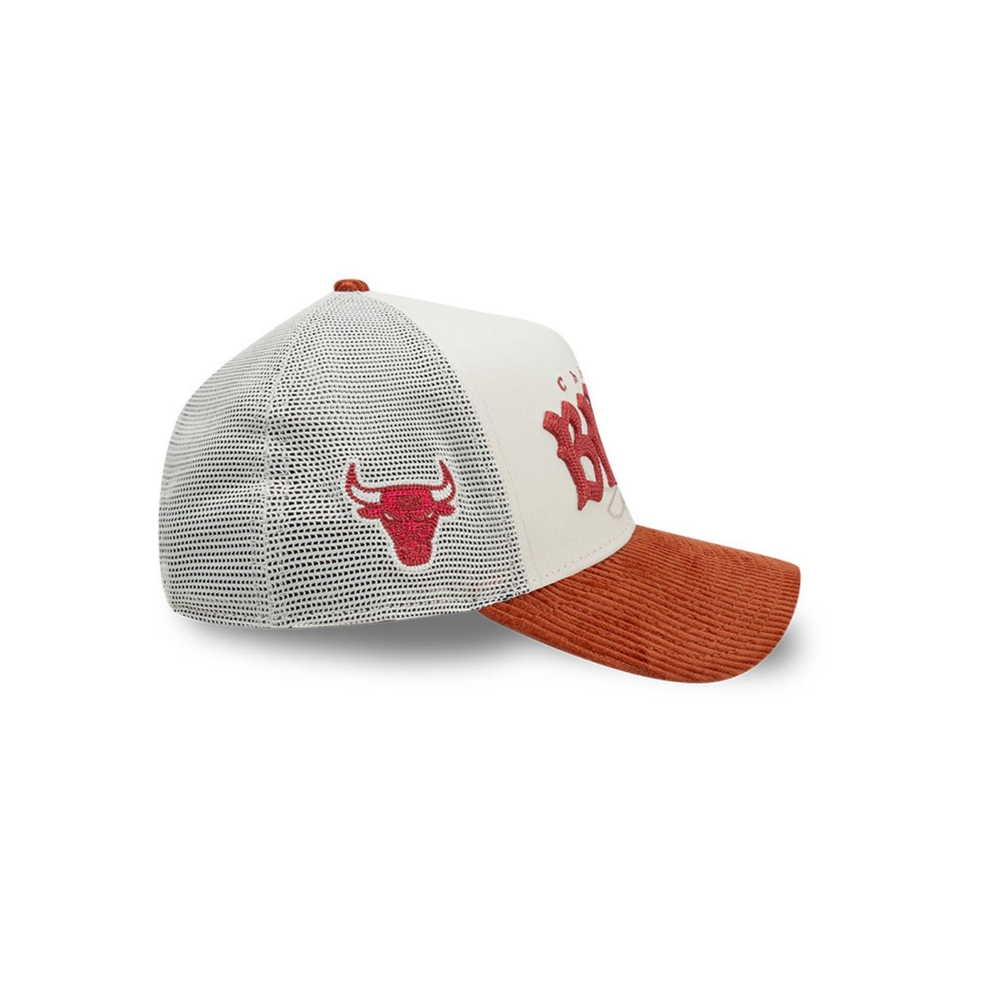 Bone New Era 9FORTY A-Frame Trucker Chicago Bulls NBA Off White 5