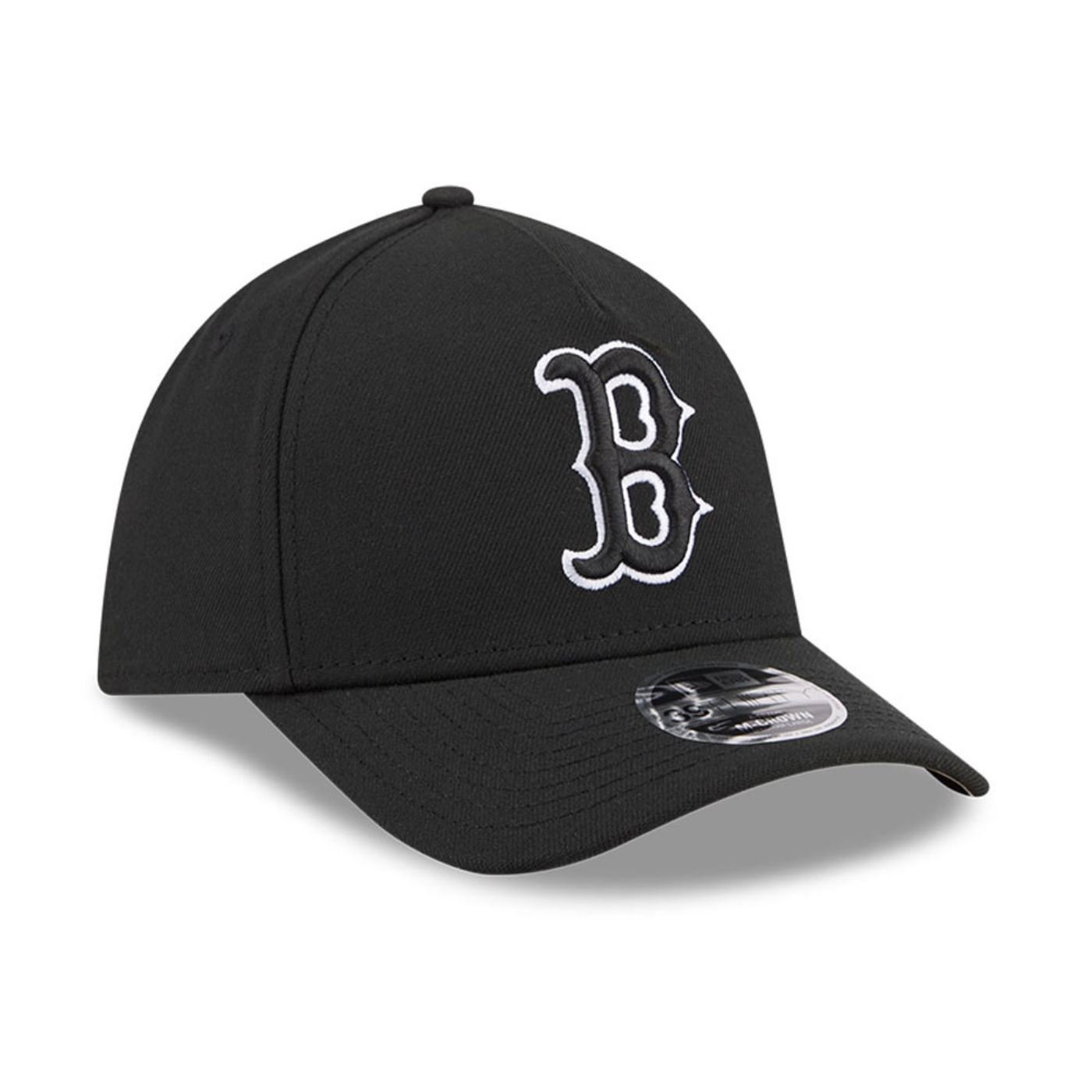 Bone New Era 39THIRTY M-Crown A-Frame Boston Red Sox MLB Preto Preto 3