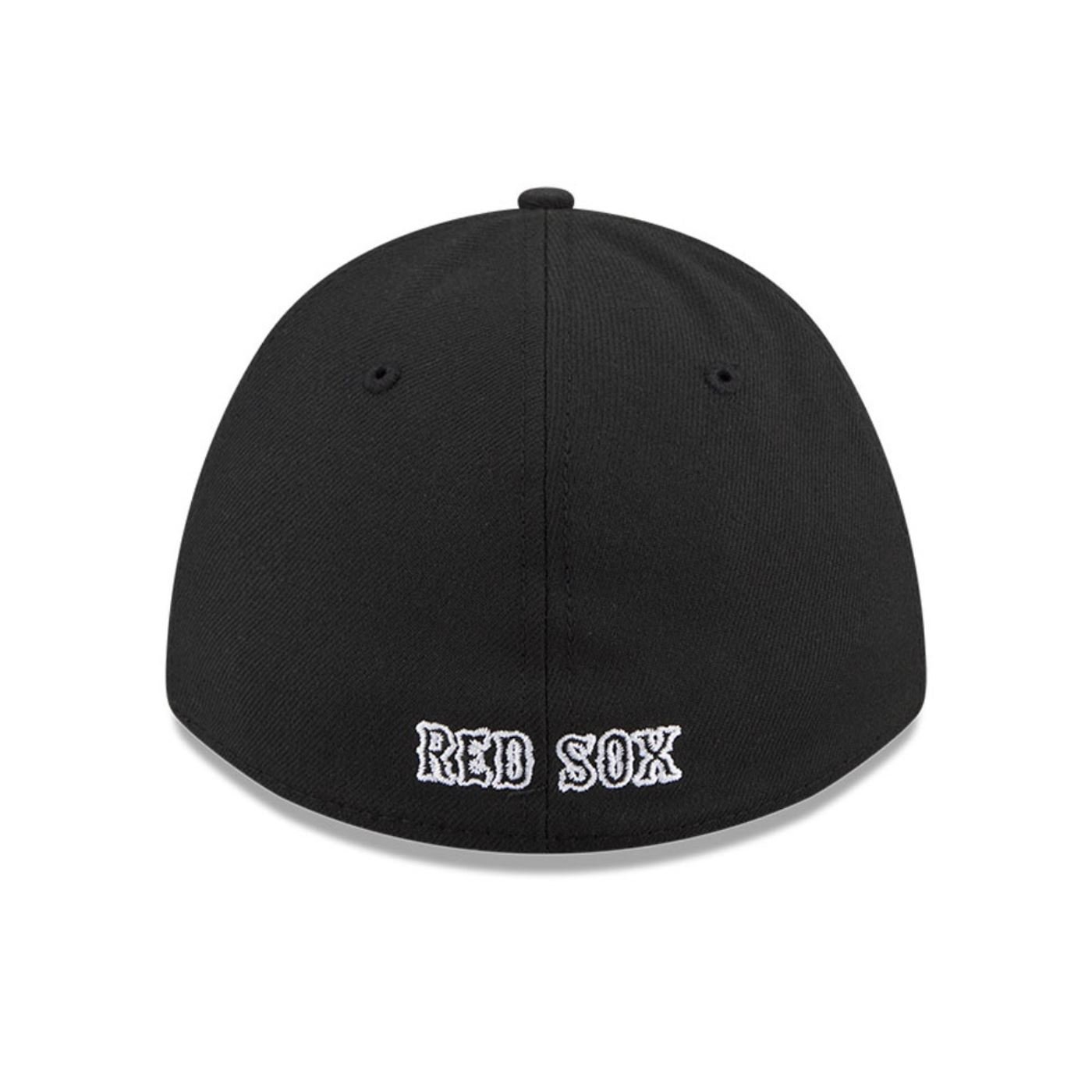 Bone New Era 39THIRTY M-Crown A-Frame Boston Red Sox MLB Preto Preto 4