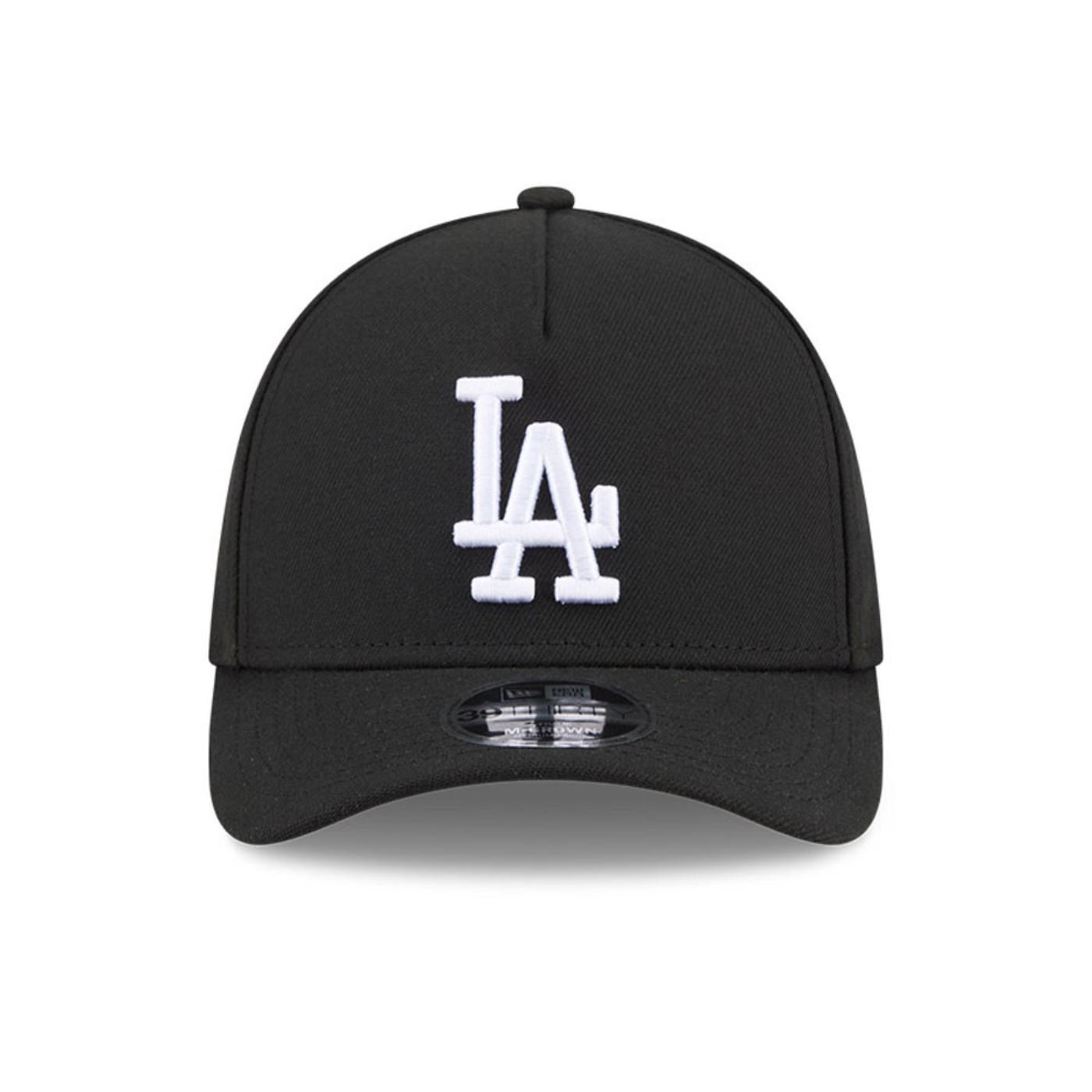 Bone New Era 39THIRTY M-Crown A-Frame Los Angeles Dodgers MLB Preto Preto 2