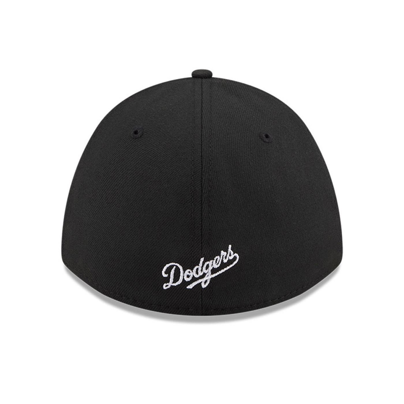Bone New Era 39THIRTY M-Crown A-Frame Los Angeles Dodgers MLB Preto Preto 4