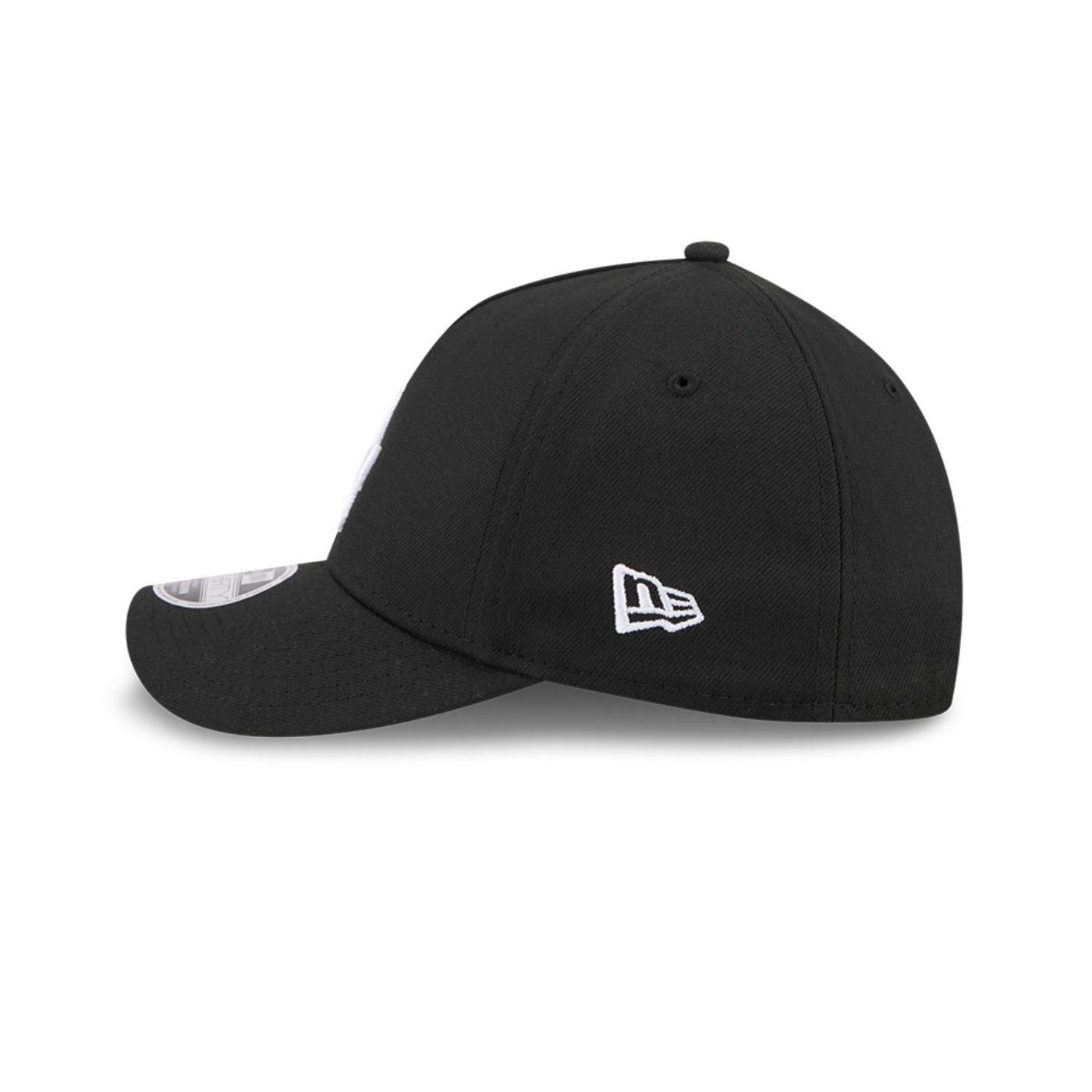 Bone New Era 39THIRTY M-Crown A-Frame Los Angeles Dodgers MLB Preto Preto 5