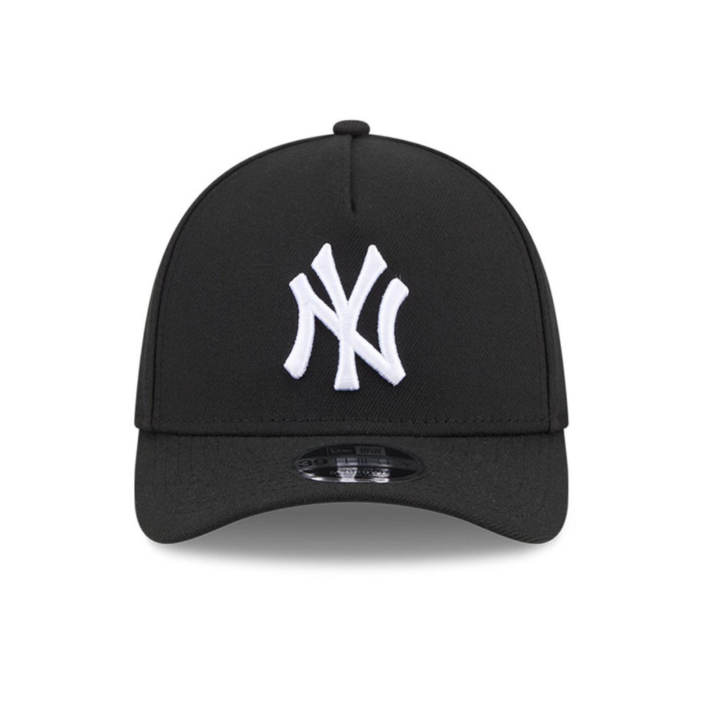 Bone New Era 39THIRTY M-Crown A-Frame New York Yankees MLB Preto Preto 2