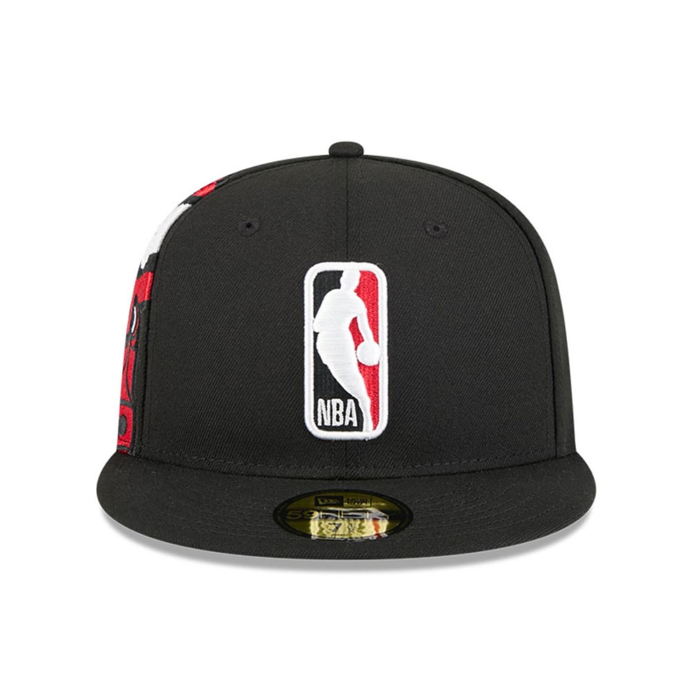 Bone New Era 59FIFTY Chicago Bulls NBA All-Star Game Fan Pack Preto Preto 2
