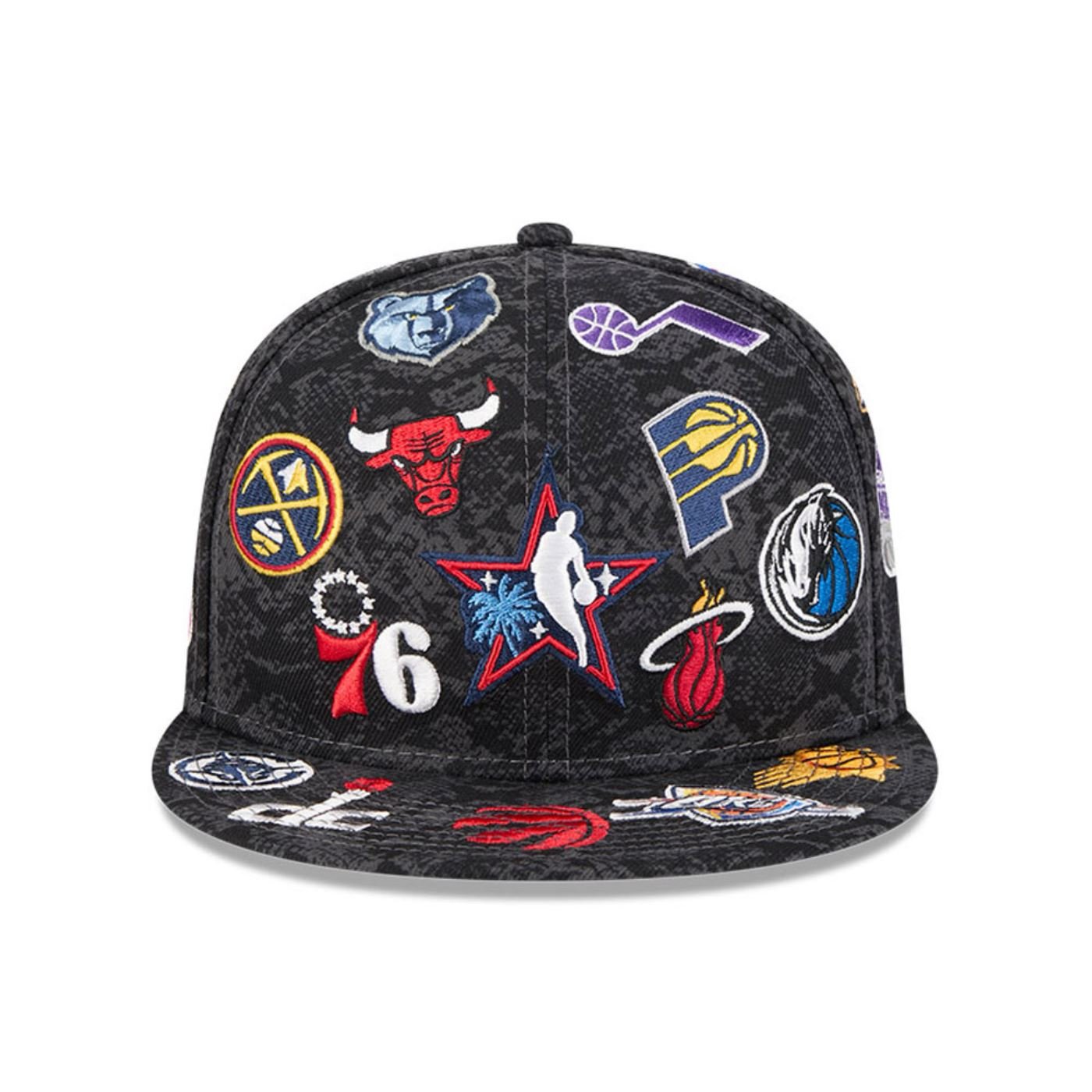Bone New Era 59FIFTY NBA All-Star Game Fan Pack Preto Preto 2
